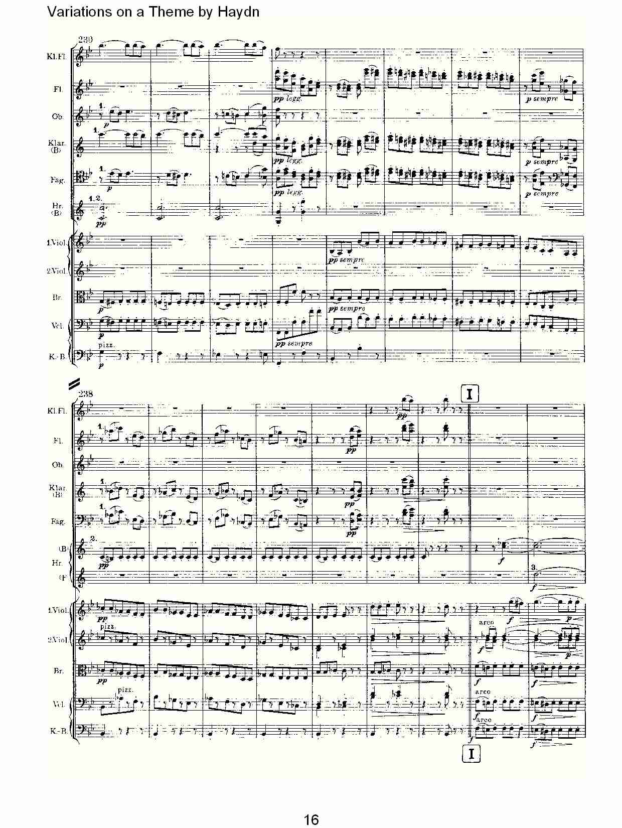 Variations on a Theme by Haydn   海顿主旋律变奏曲（四）总谱（图1）