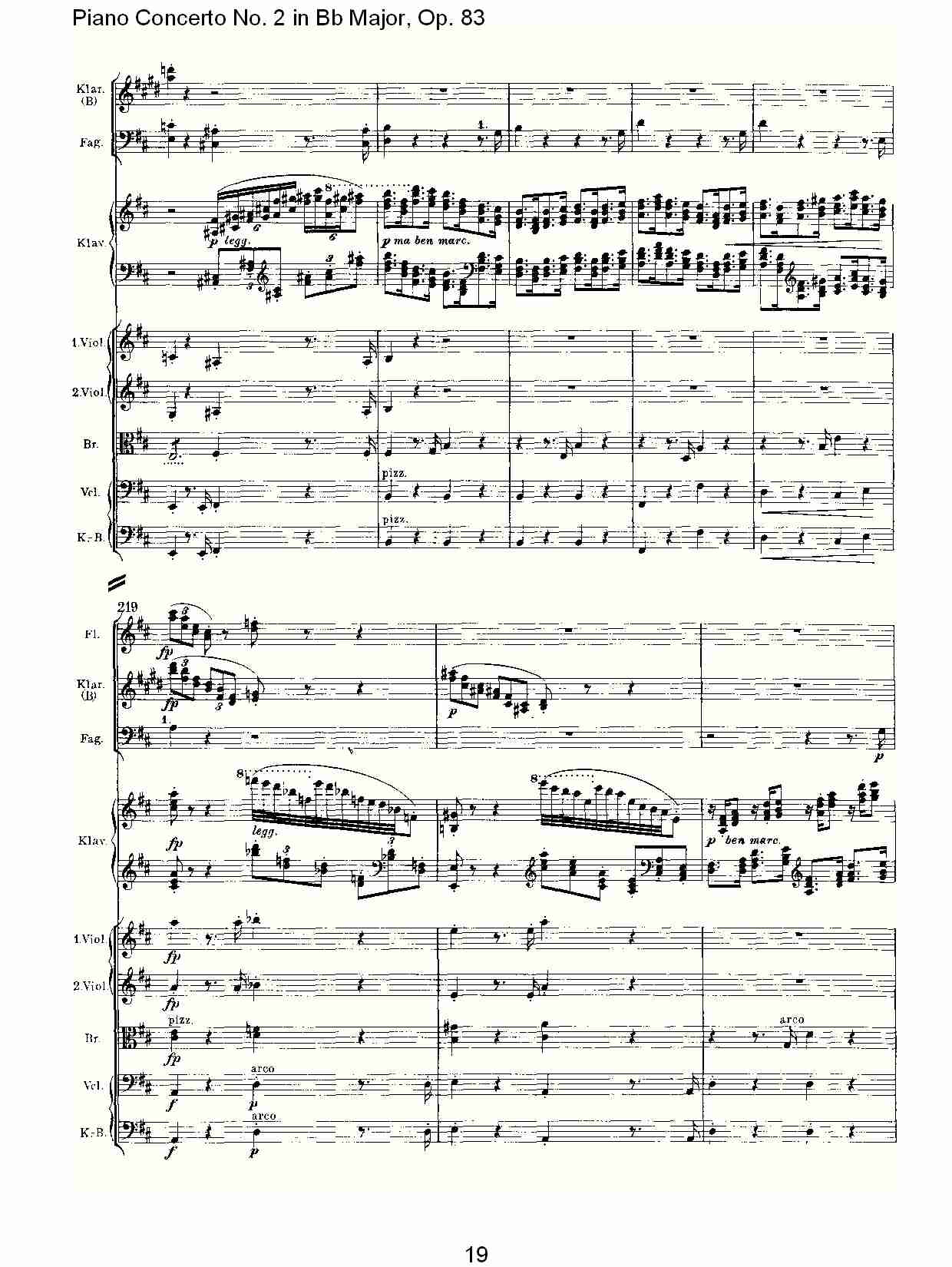 Bb大调钢琴第二协奏曲, Op.83第一乐章（四）总谱（图4）