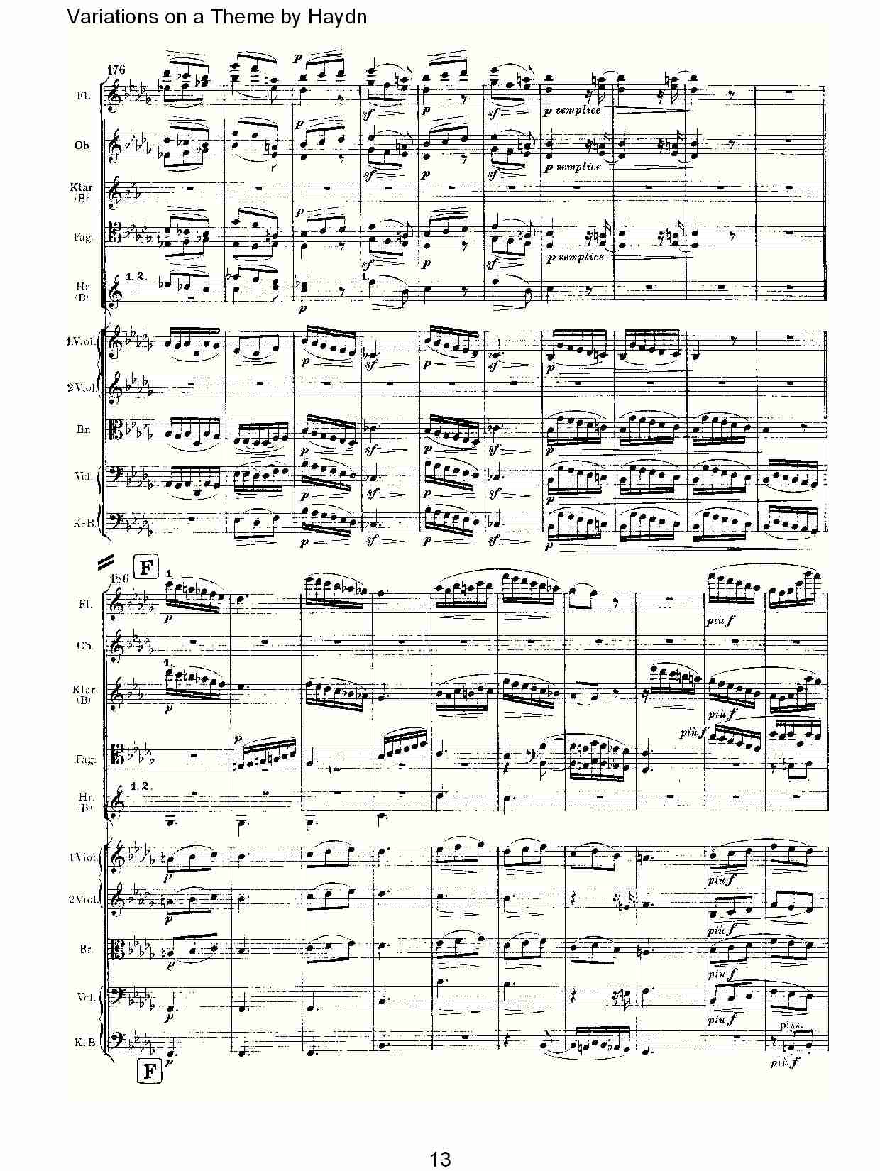 Variations on a Theme by Haydn   海顿主旋律变奏曲（三）总谱（图3）