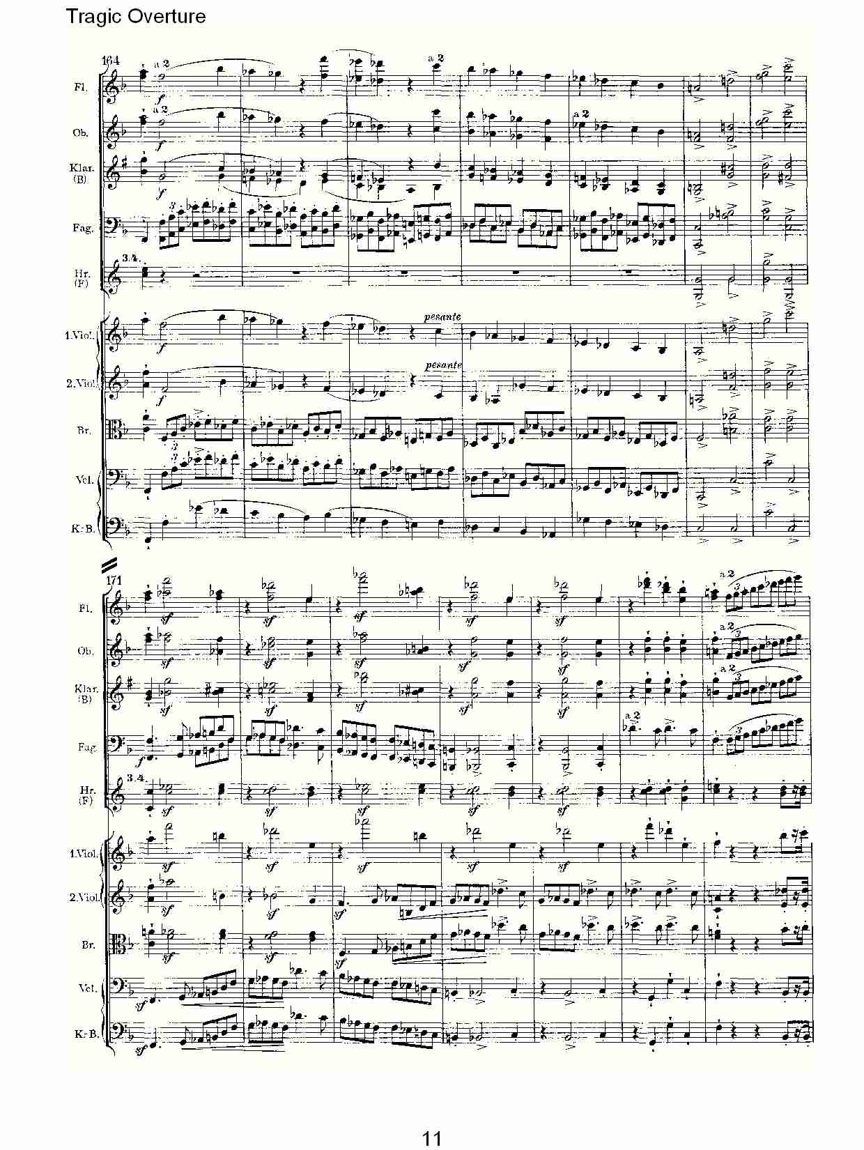 Tragic Overture   悲惨的前奏曲（三）总谱（图1）