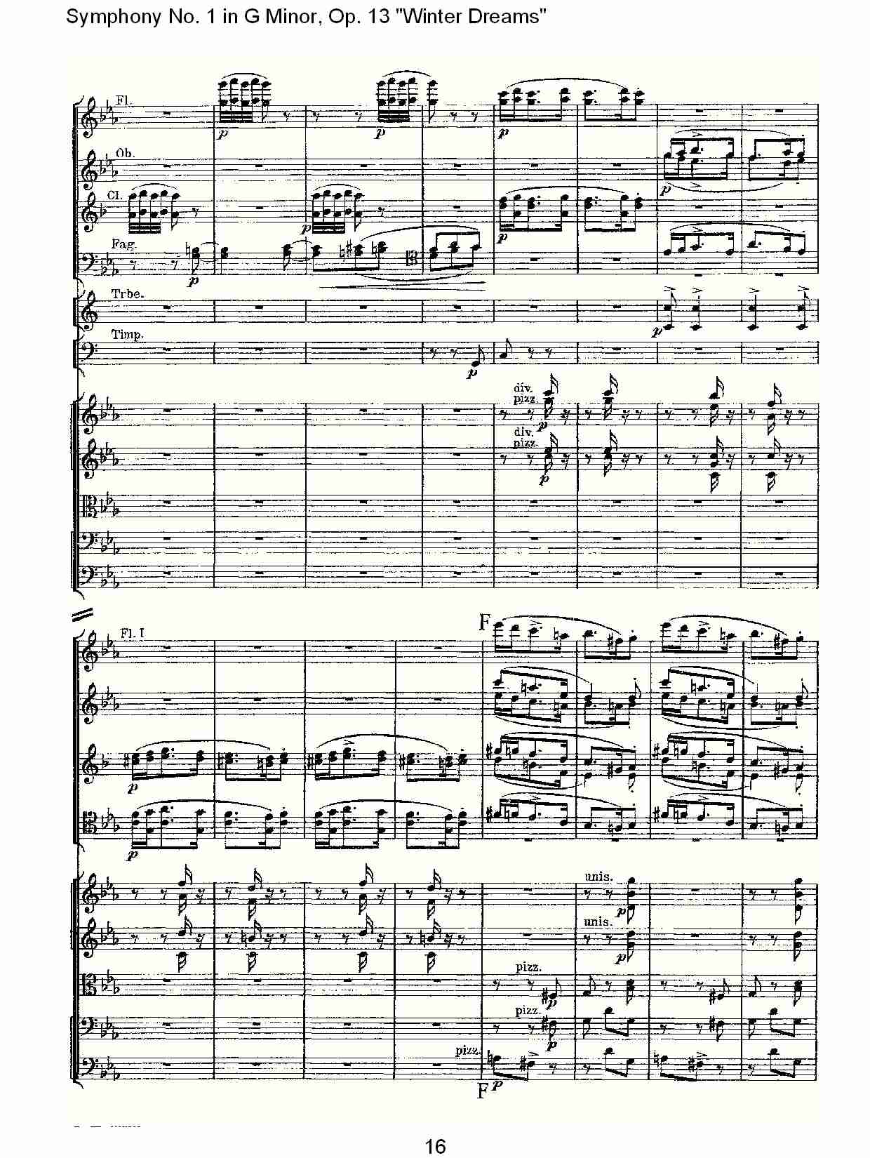G小调第一交响曲,Op.13冬天的梦幻第三乐章（四）总谱（图2）
