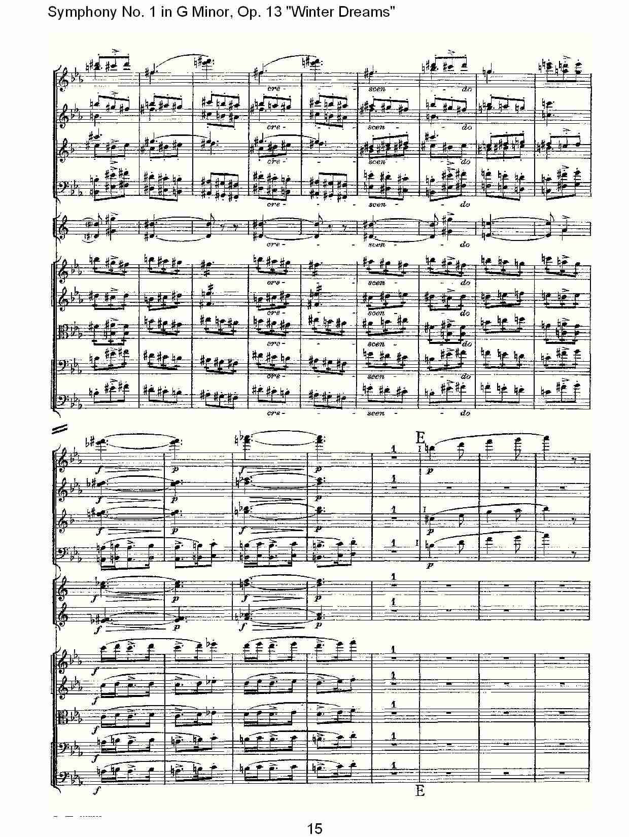 G小调第一交响曲,Op.13冬天的梦幻第三乐章（三）总谱（图5）