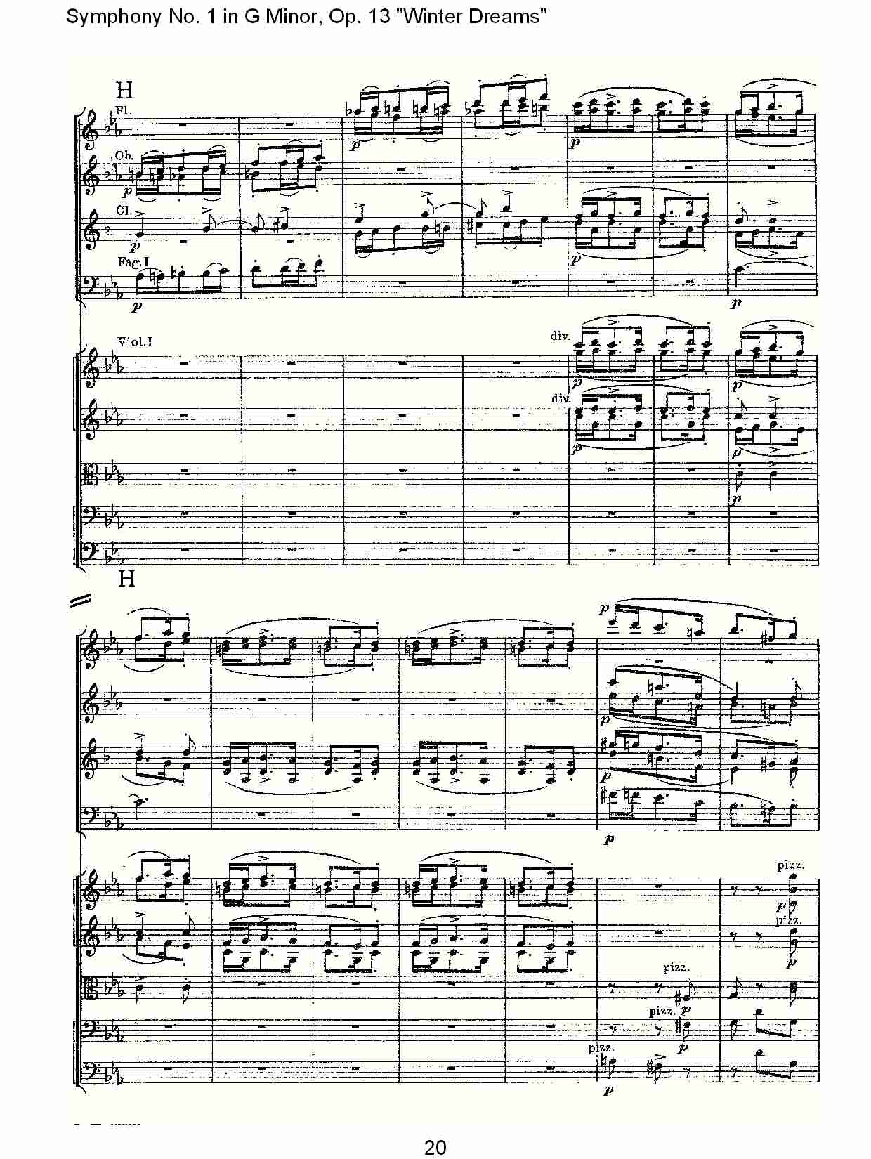 G小调第一交响曲,Op.13冬天的梦幻第三乐章（四）总谱（图6）