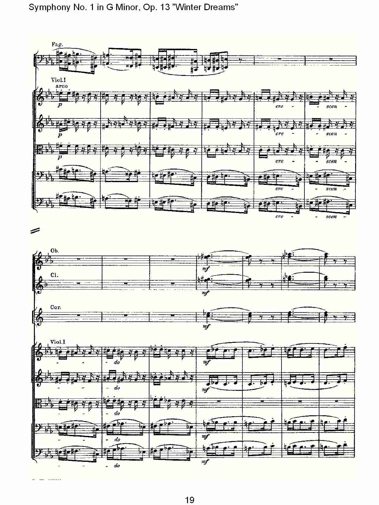 G小调第一交响曲,Op.13冬天的梦幻第三乐章（四）总谱（图5）