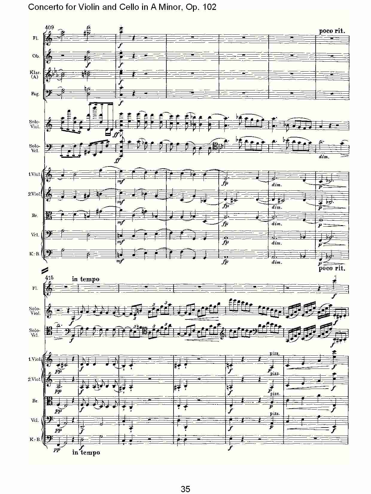 A小调小提琴与大提琴协奏曲, Op.102第一乐章（七）总谱（图5）