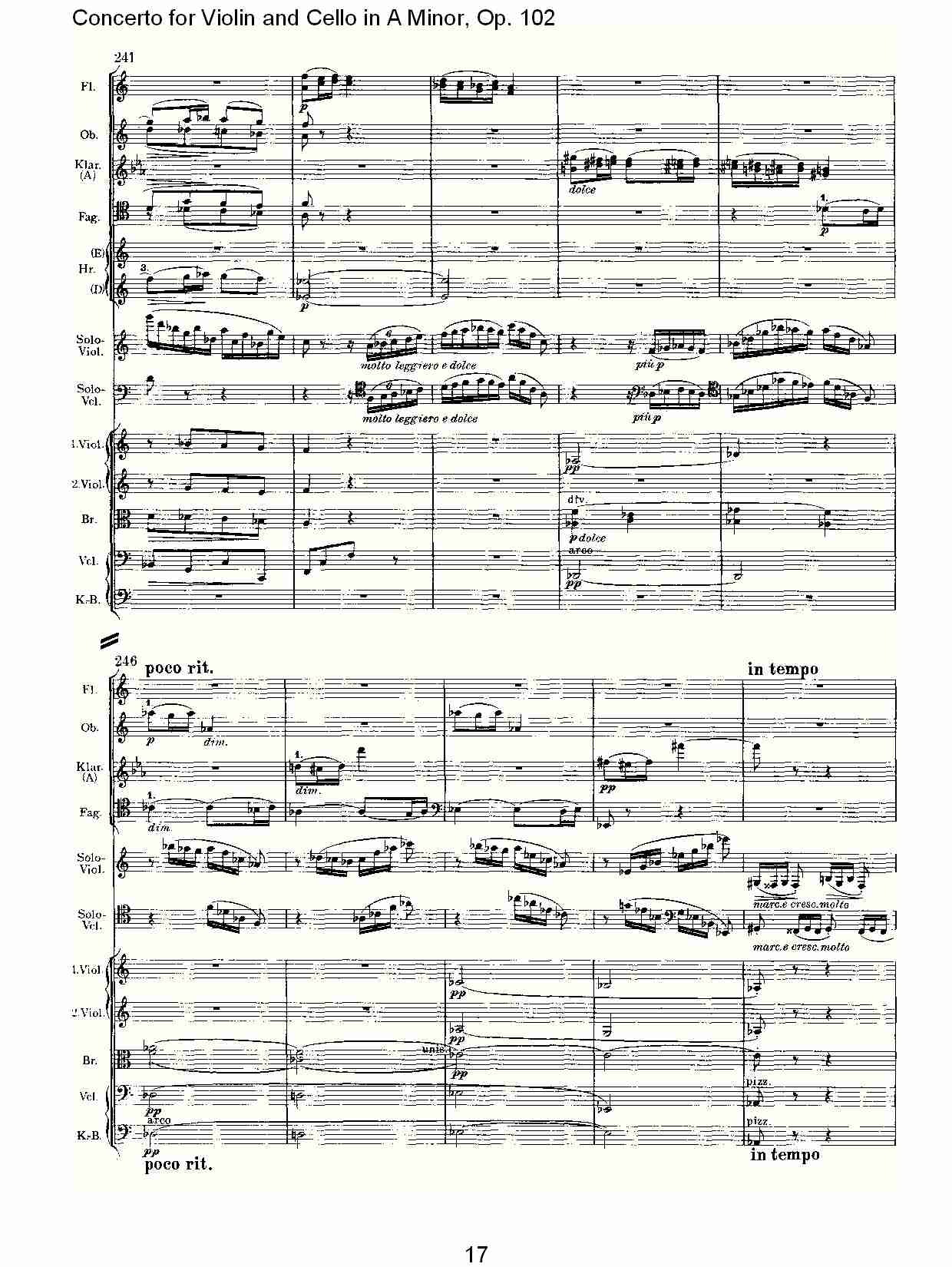 A小调小提琴与大提琴协奏曲, Op.102第三乐章（四）总谱（图2）