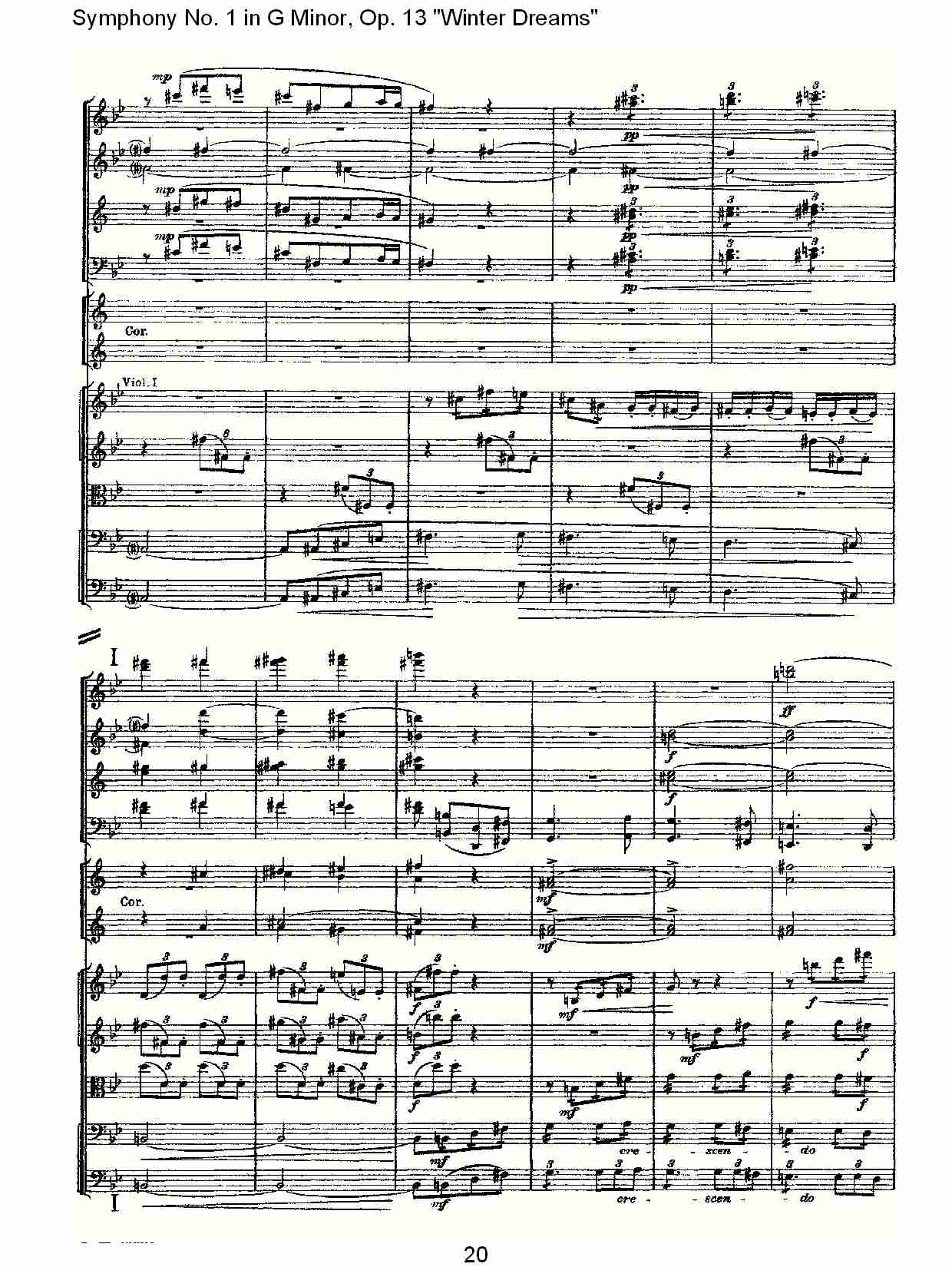 G小调第一交响曲,Op.13冬天的梦幻第一乐章（四）总谱（图5）