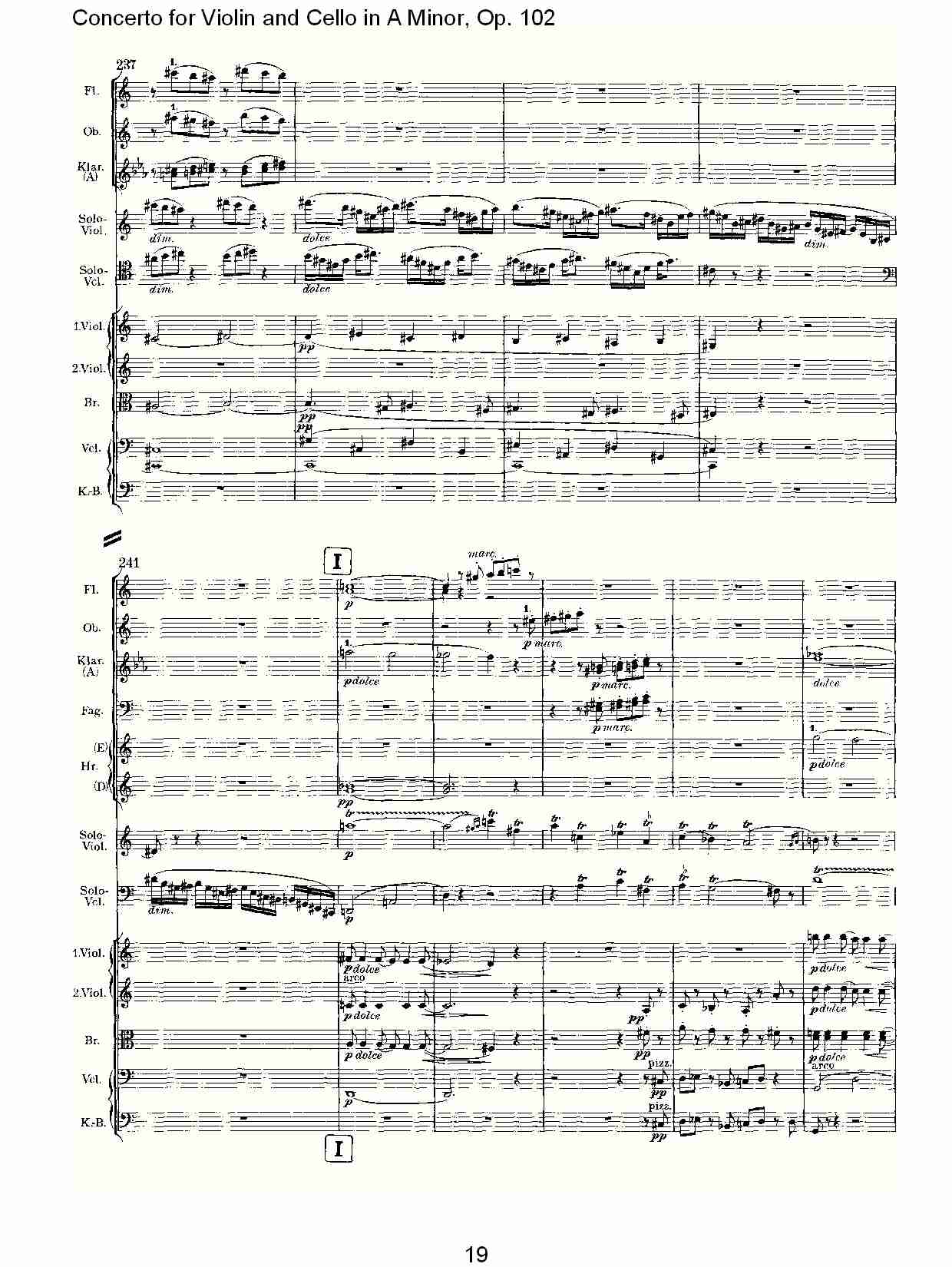 A小调小提琴与大提琴协奏曲, Op.102第一乐章（四）总谱（图4）
