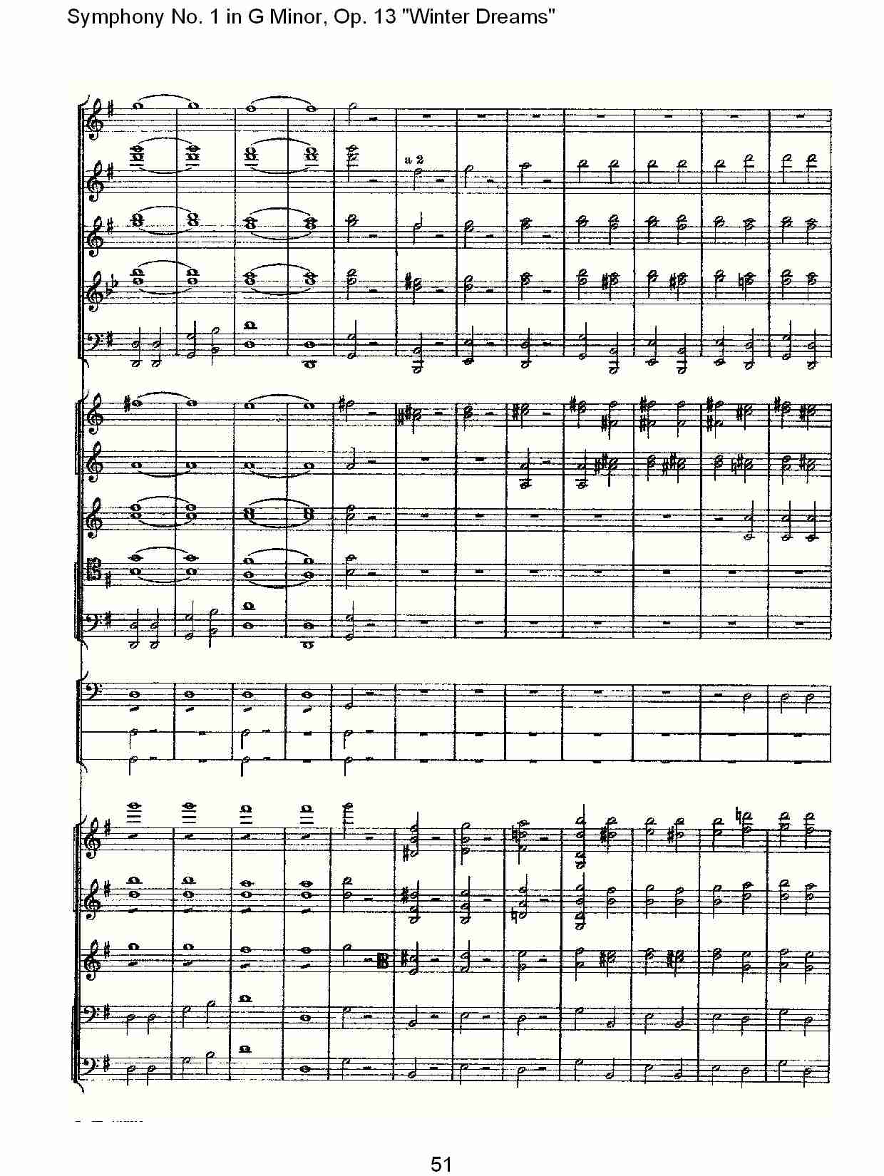 G小调第一交响曲,Op.13冬天的梦幻第四乐章（十一）总谱（图1）