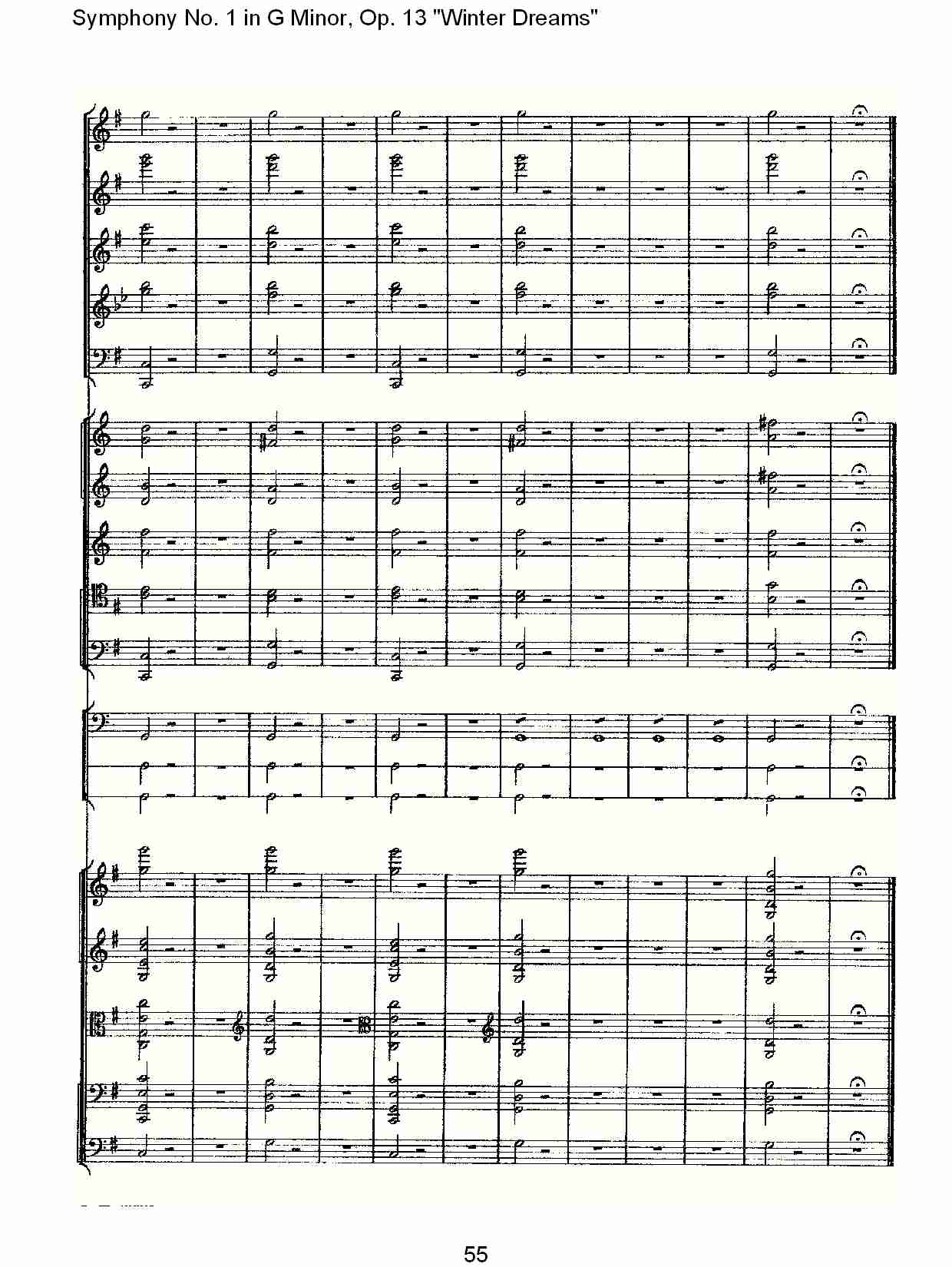 G小调第一交响曲,Op.13冬天的梦幻第四乐章（十一）总谱（图5）