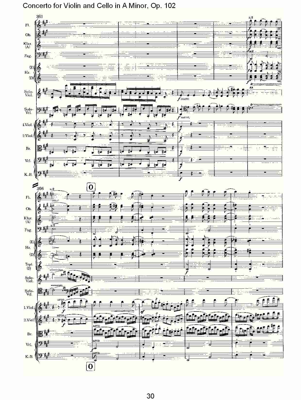 A小调小提琴与大提琴协奏曲, Op.102第一乐章（六）总谱（图5）