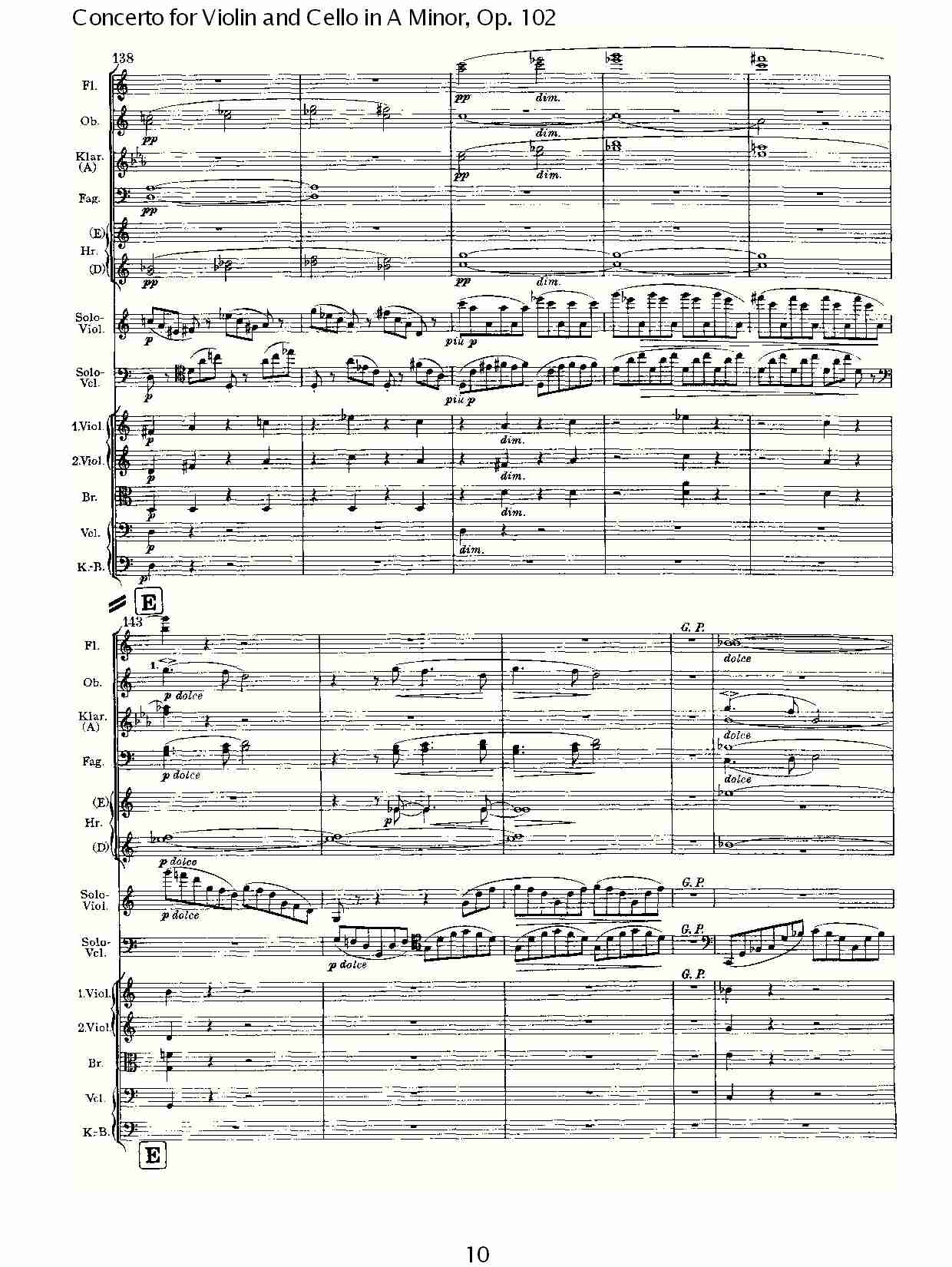 A小调小提琴与大提琴协奏曲, Op.102第一乐章（二）总谱（图5）