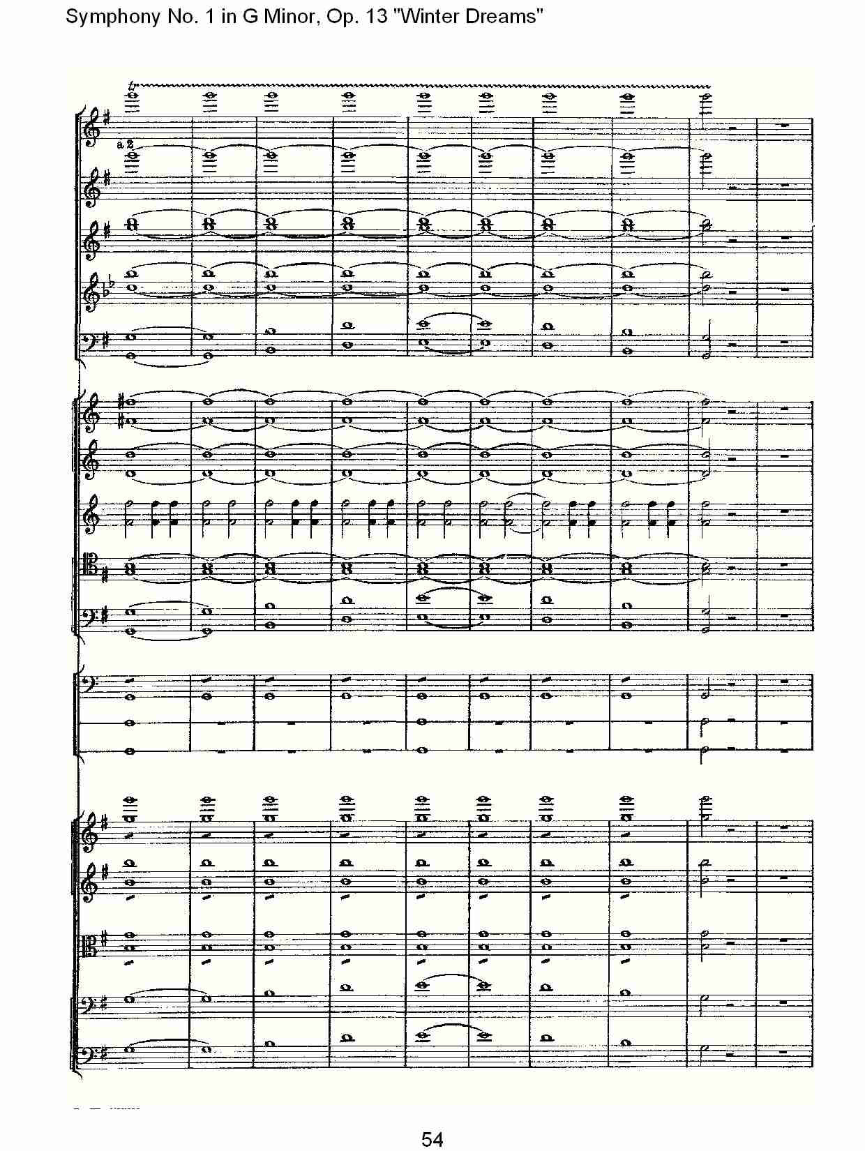 G小调第一交响曲,Op.13冬天的梦幻第四乐章（十一）总谱（图4）