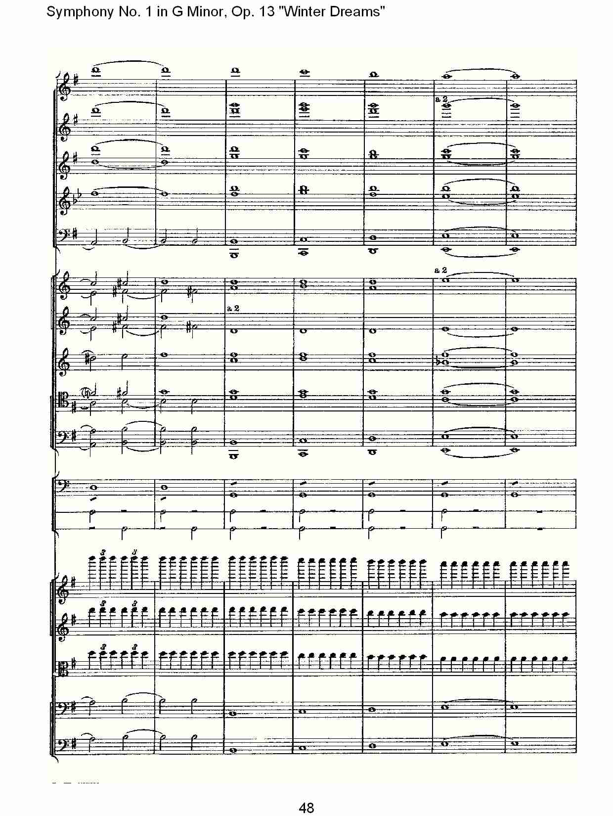 G小调第一交响曲,Op.13冬天的梦幻第四乐章（十）总谱（图3）