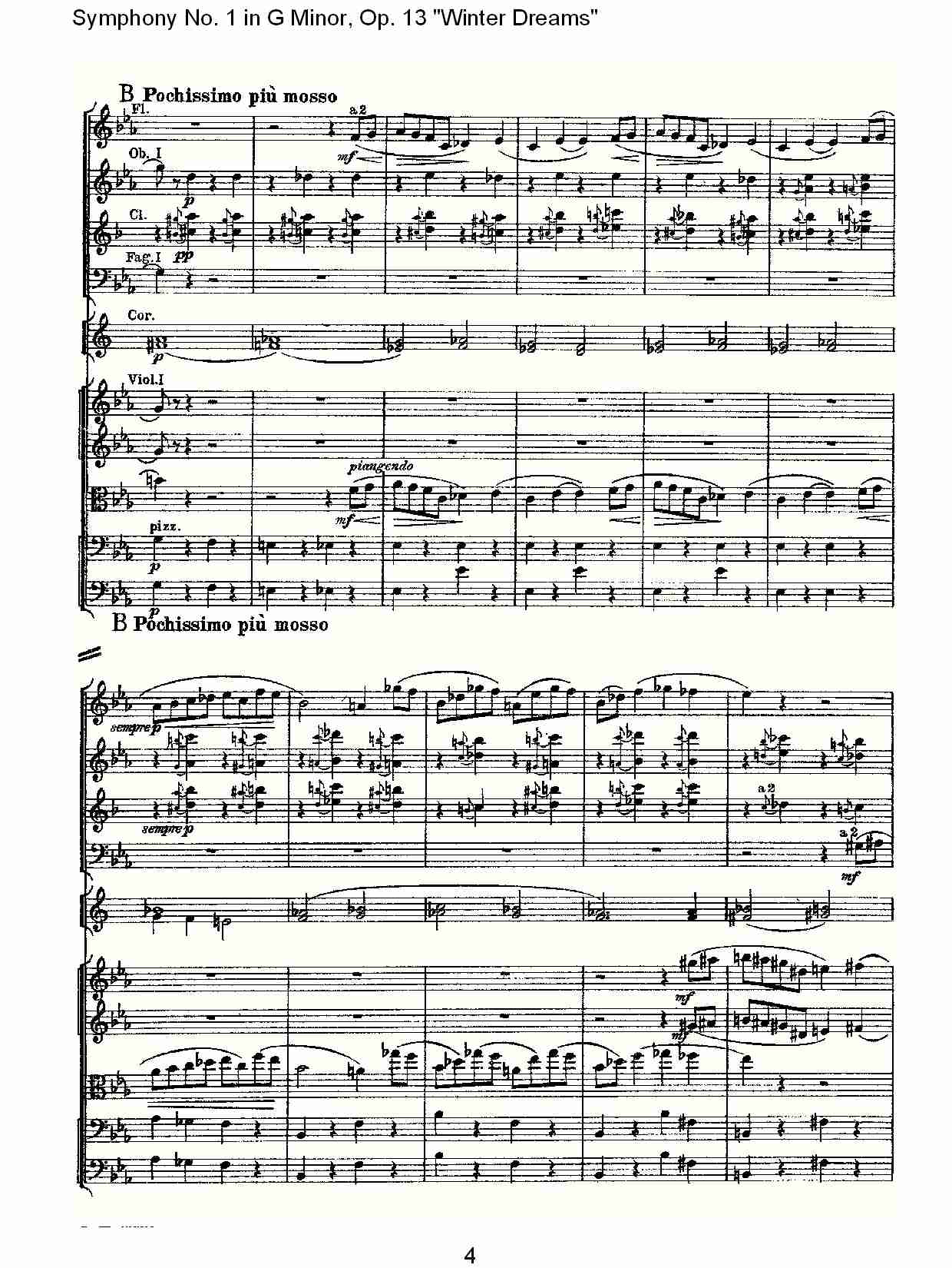 G小调第一交响曲,Op.13冬天的梦幻第二乐章（一）总谱（图5）