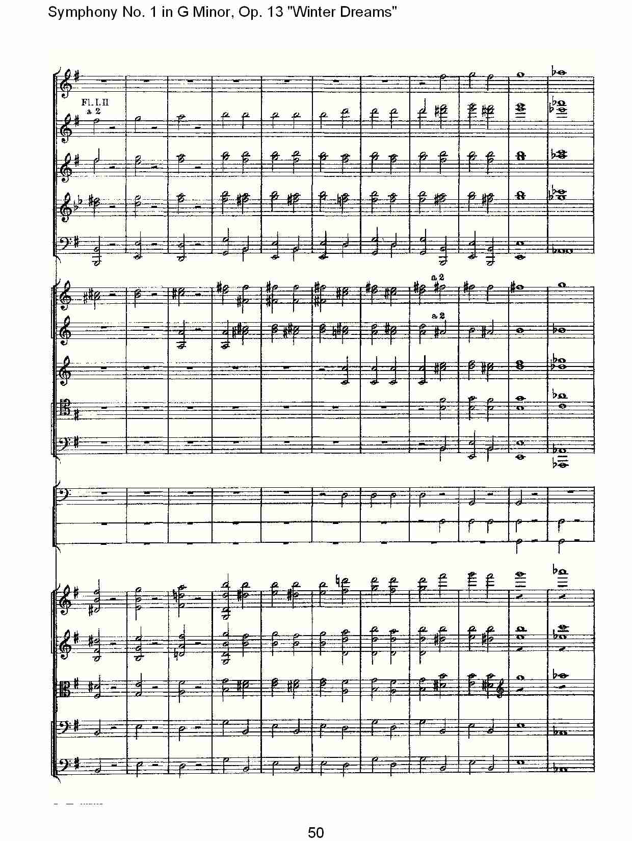 G小调第一交响曲,Op.13冬天的梦幻第四乐章（十）总谱（图5）