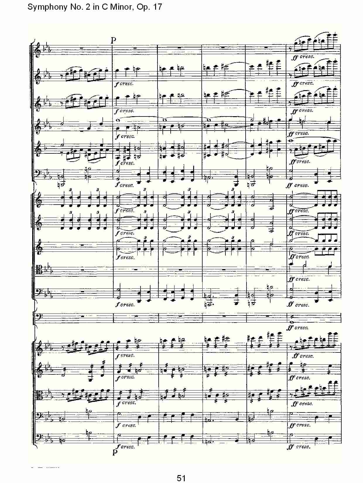 C小调第二交响曲, Op.17第一乐章（十一）总谱（图1）