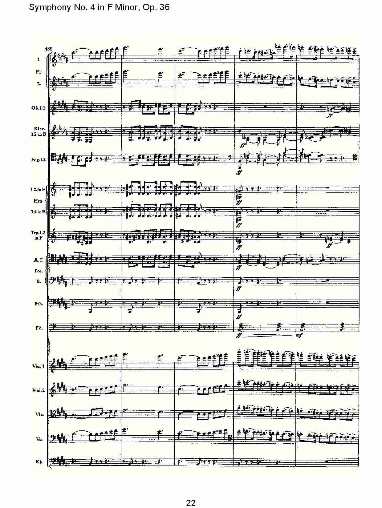 F小调第四交响曲,  Op. 36 第一乐章（五）总谱（图2）