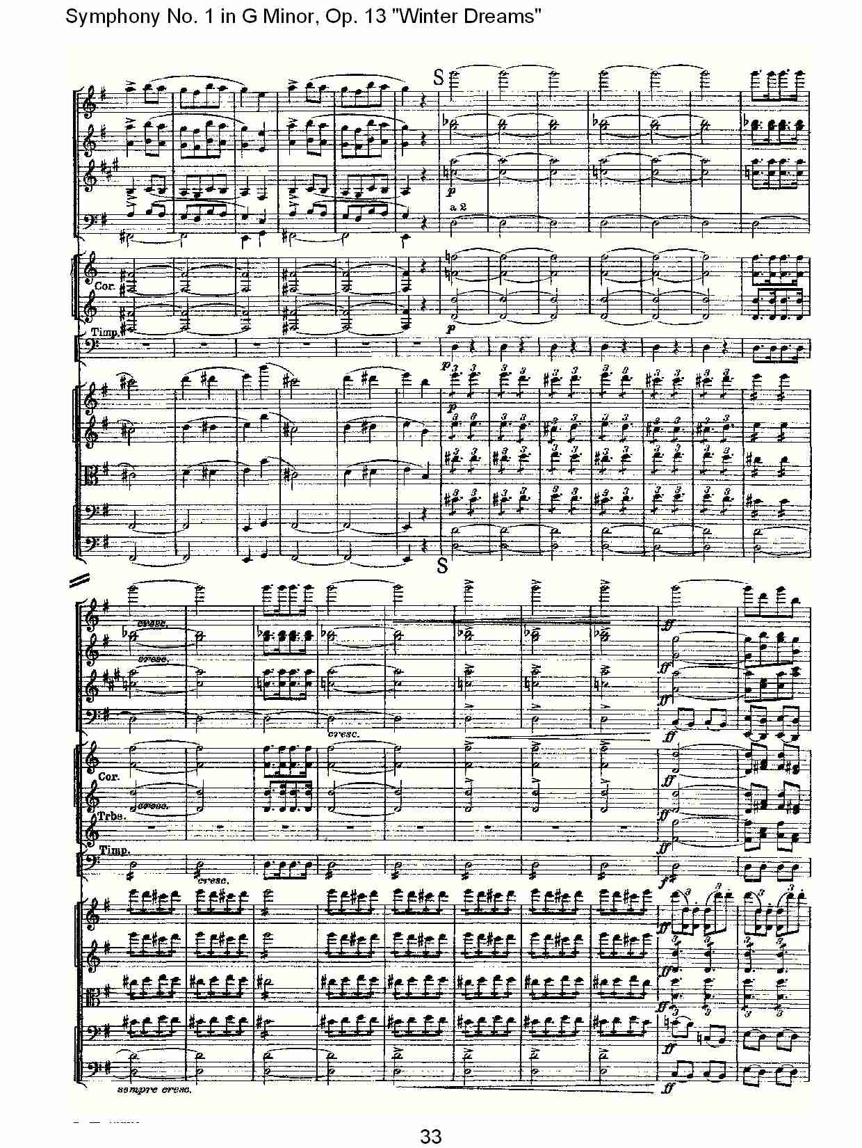 G小调第一交响曲,Op.13冬天的梦幻第一乐章（七）总谱（图3）