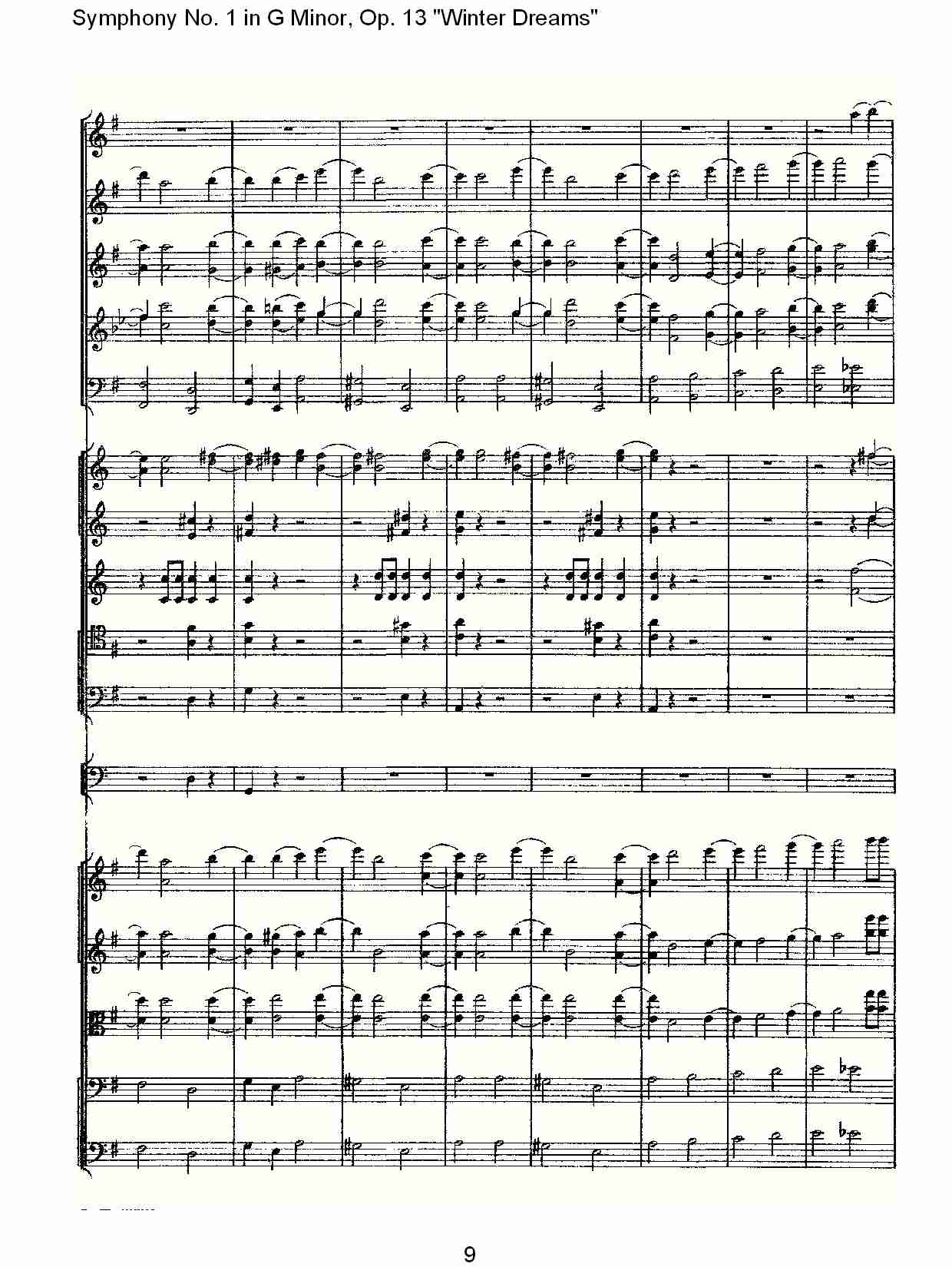 G小调第一交响曲,Op.13冬天的梦幻第四乐章（二）总谱（图4）