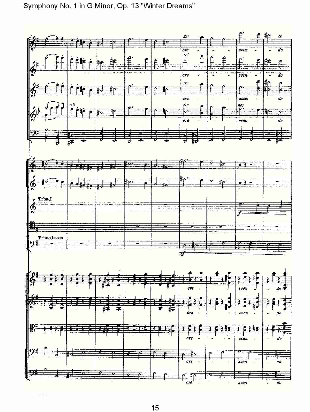 G小调第一交响曲,Op.13冬天的梦幻第四乐章（三）总谱（图5）