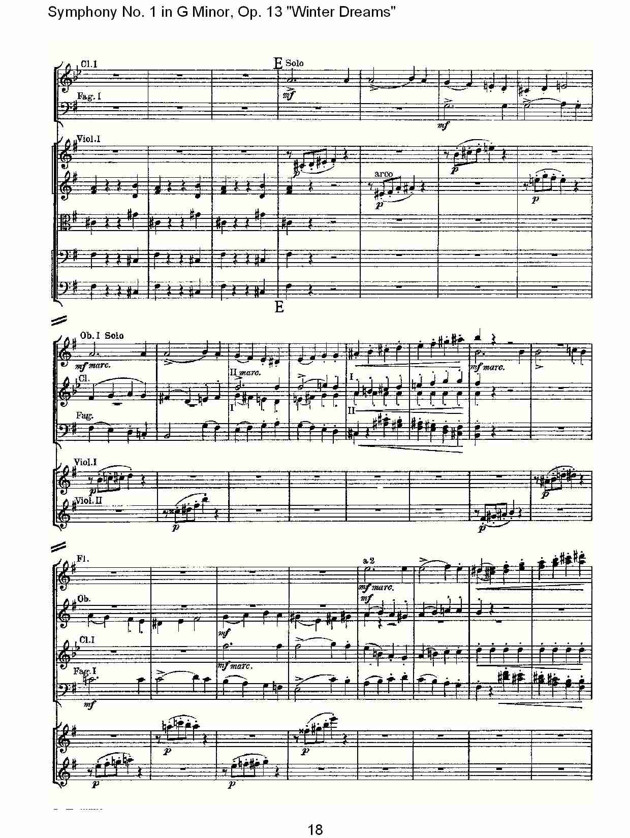 G小调第一交响曲,Op.13冬天的梦幻第四乐章（四）总谱（图3）