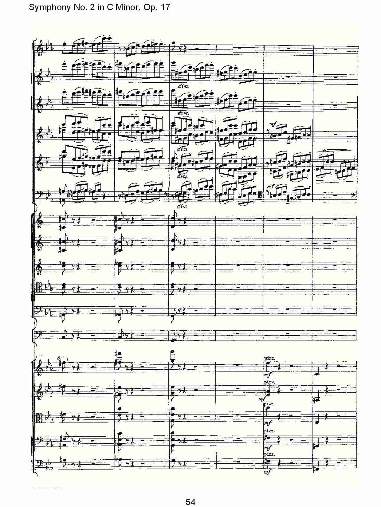 C小调第二交响曲, Op.17第一乐章（十一）总谱（图4）