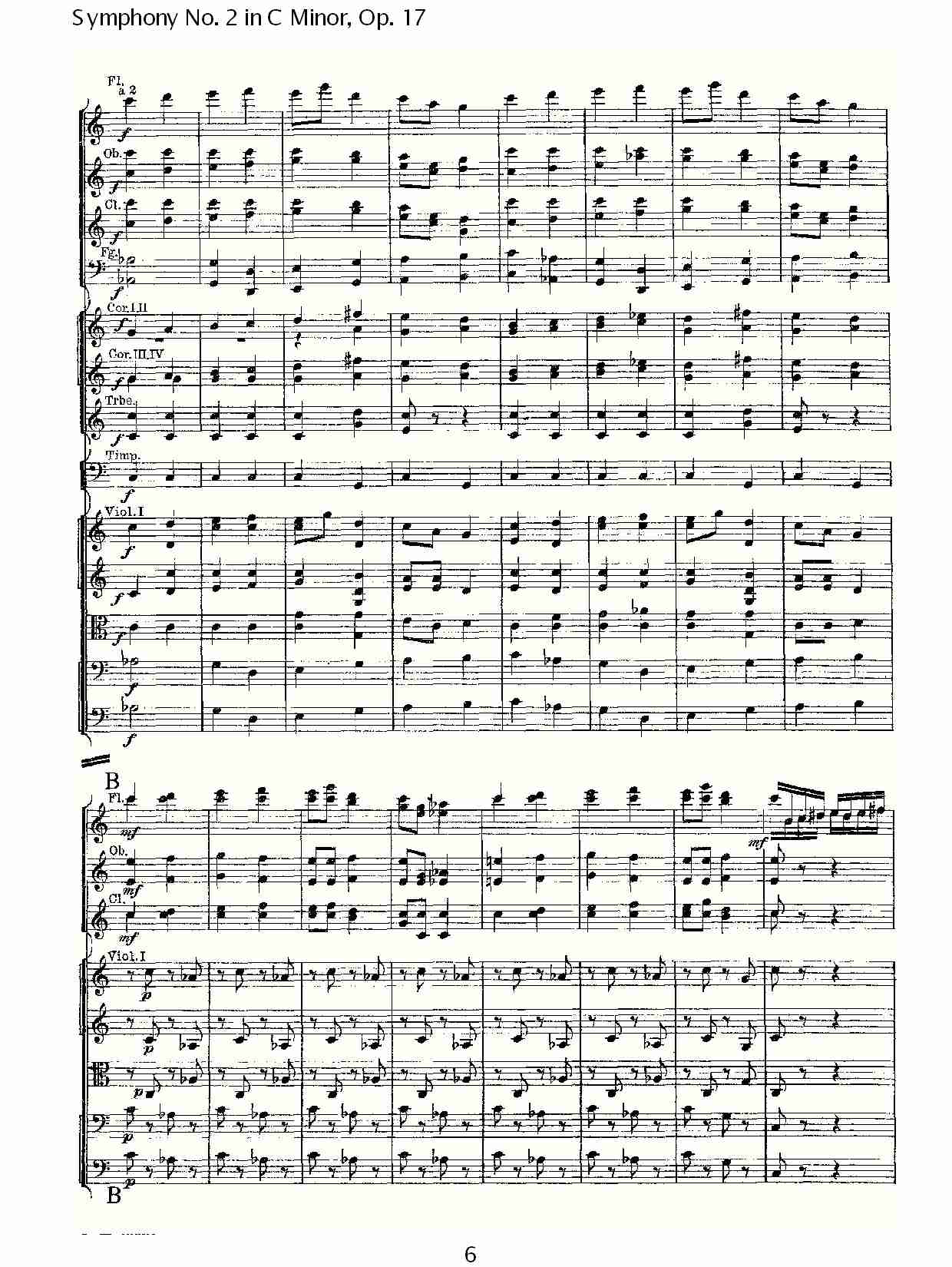 C小调第二交响曲, Op.17第四乐章（二）总谱（图1）