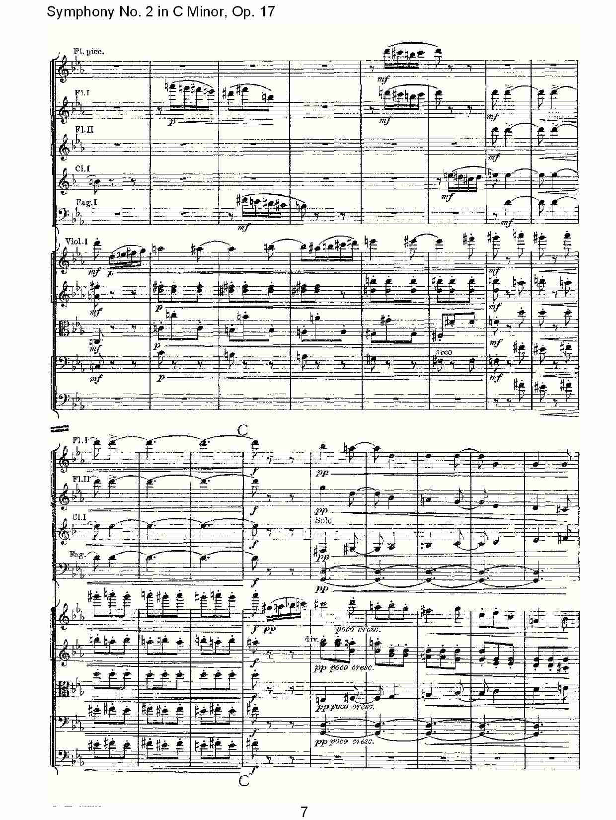 C小调第二交响曲, Op.17第三乐章（二）总谱（图2）