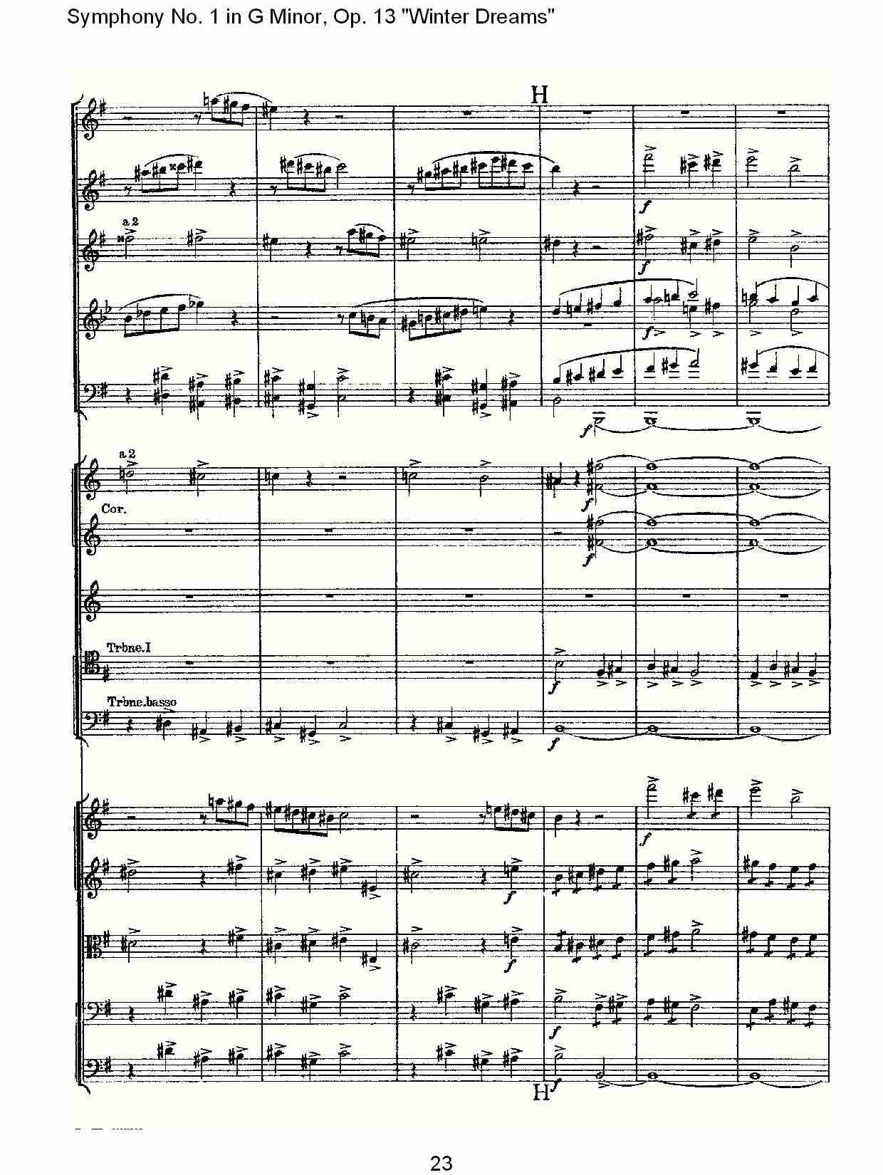 G小调第一交响曲,Op.13冬天的梦幻第四乐章（五）总谱（图3）