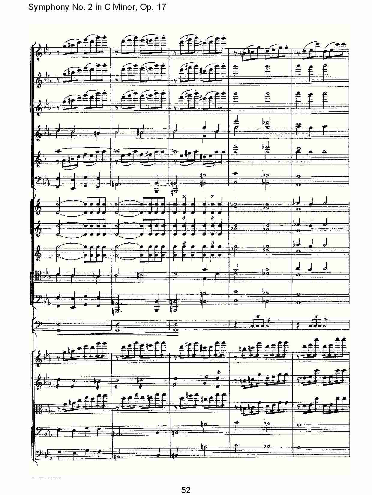 C小调第二交响曲, Op.17第一乐章（十一）总谱（图2）