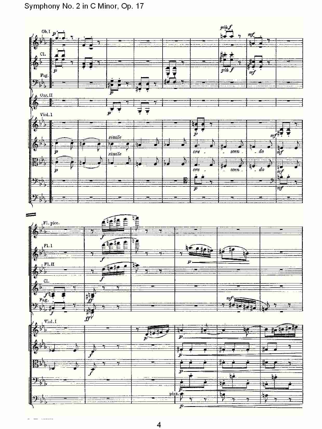 C小调第二交响曲, Op.17第三乐章（一）总谱（图4）