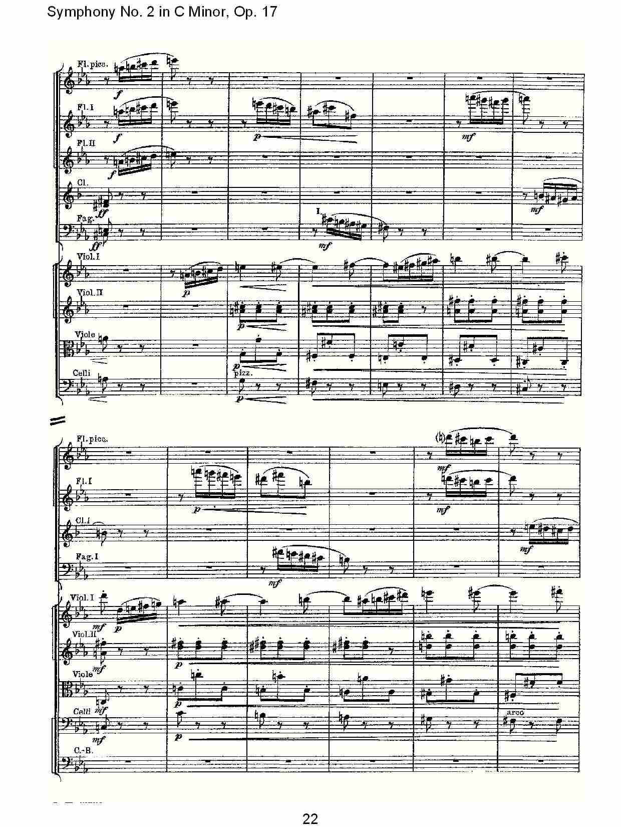 C小调第二交响曲, Op.17第三乐章（五）总谱（图2）