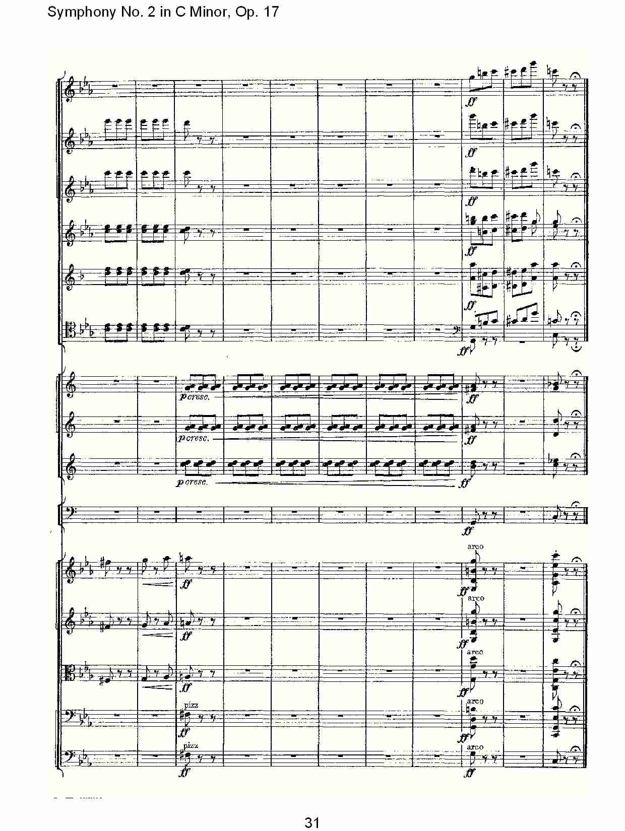 C小调第二交响曲, Op.17第三乐章（七）总谱（图1）
