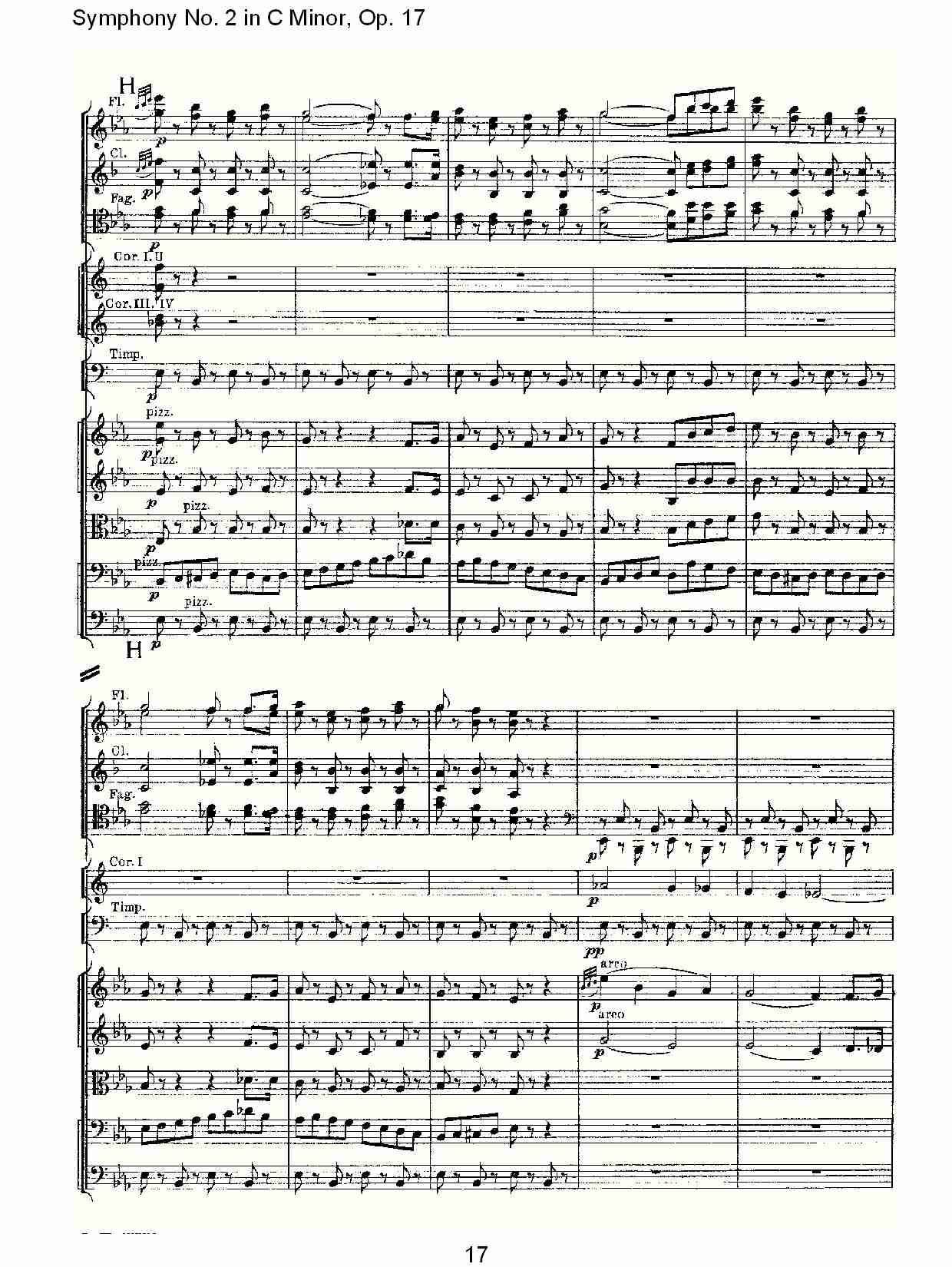 C小调第二交响曲, Op.17第二乐章（四）总谱（图2）