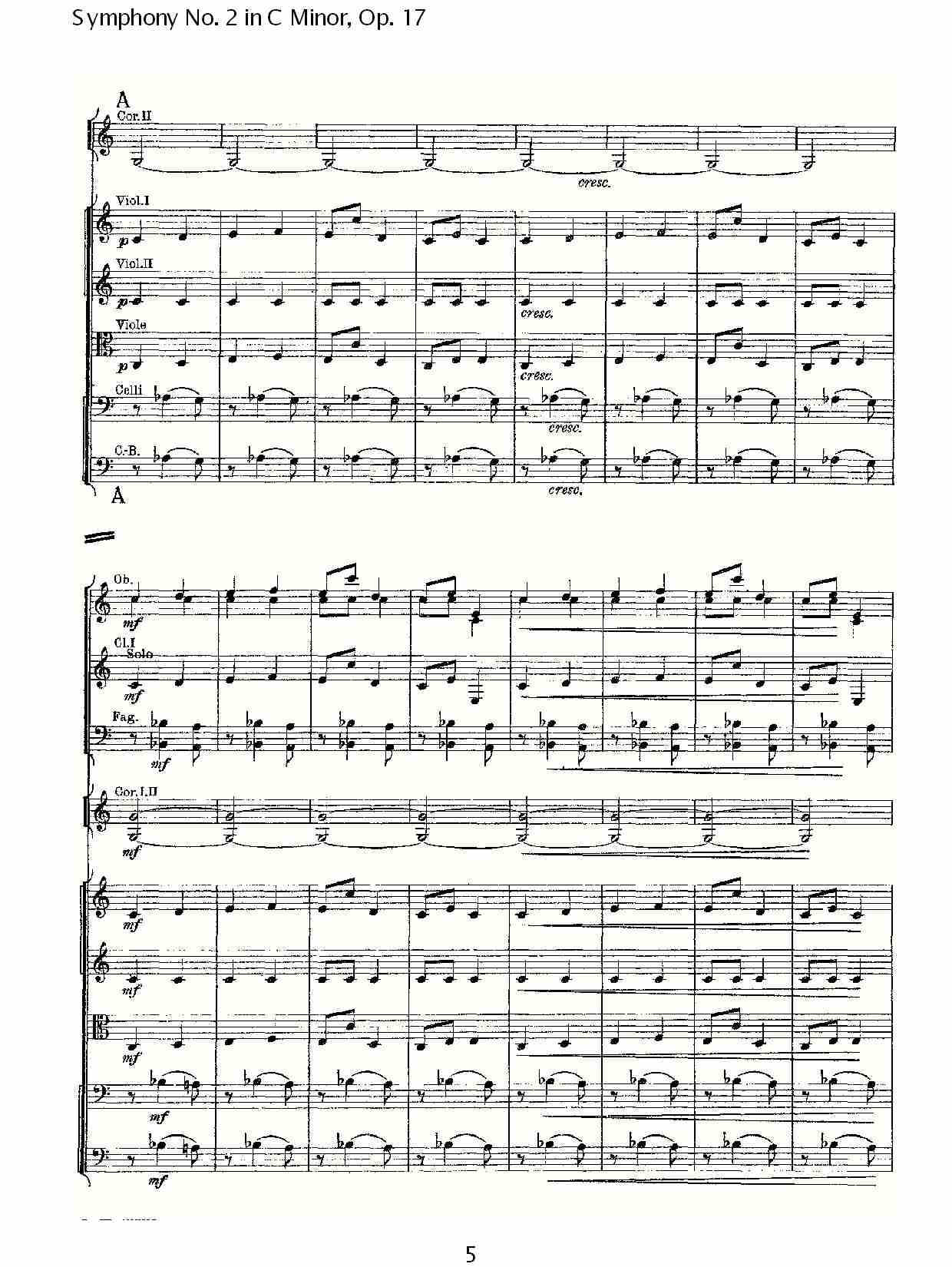 C小调第二交响曲, Op.17第四乐章（一）总谱（图5）