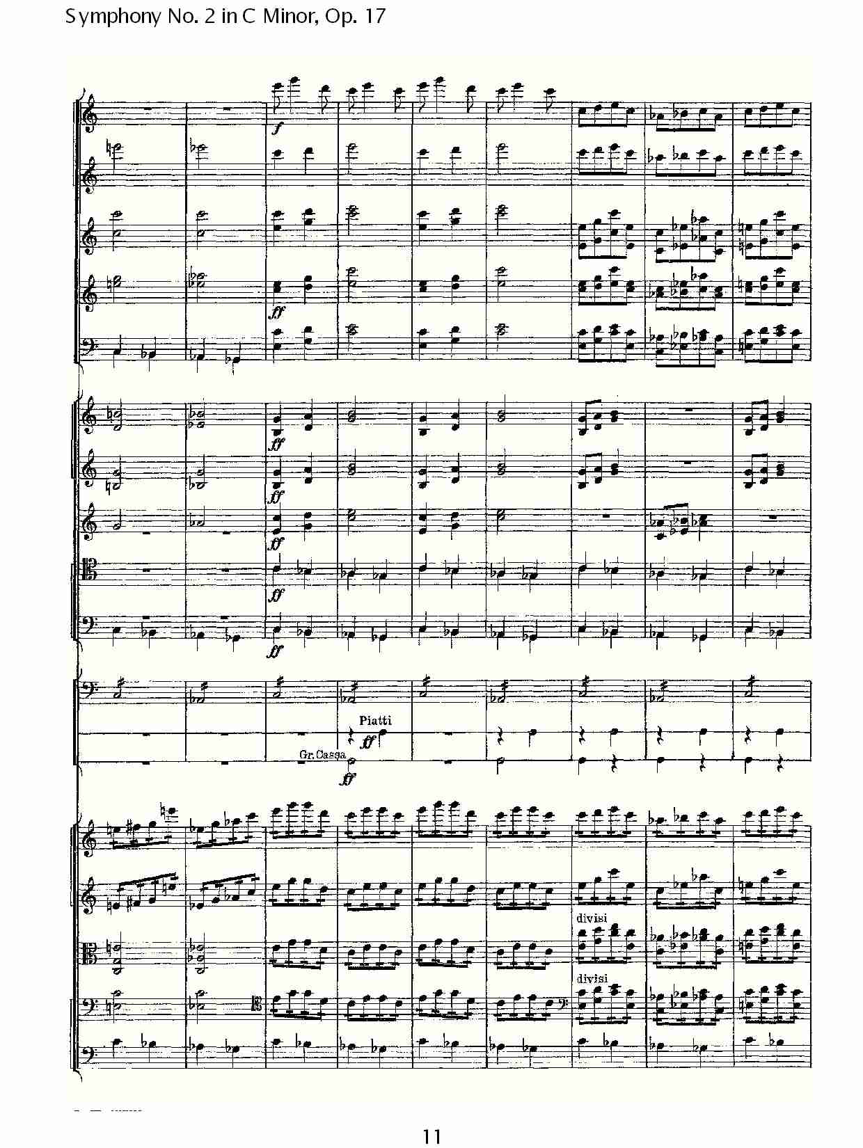 C小调第二交响曲, Op.17第四乐章（三）总谱（图1）