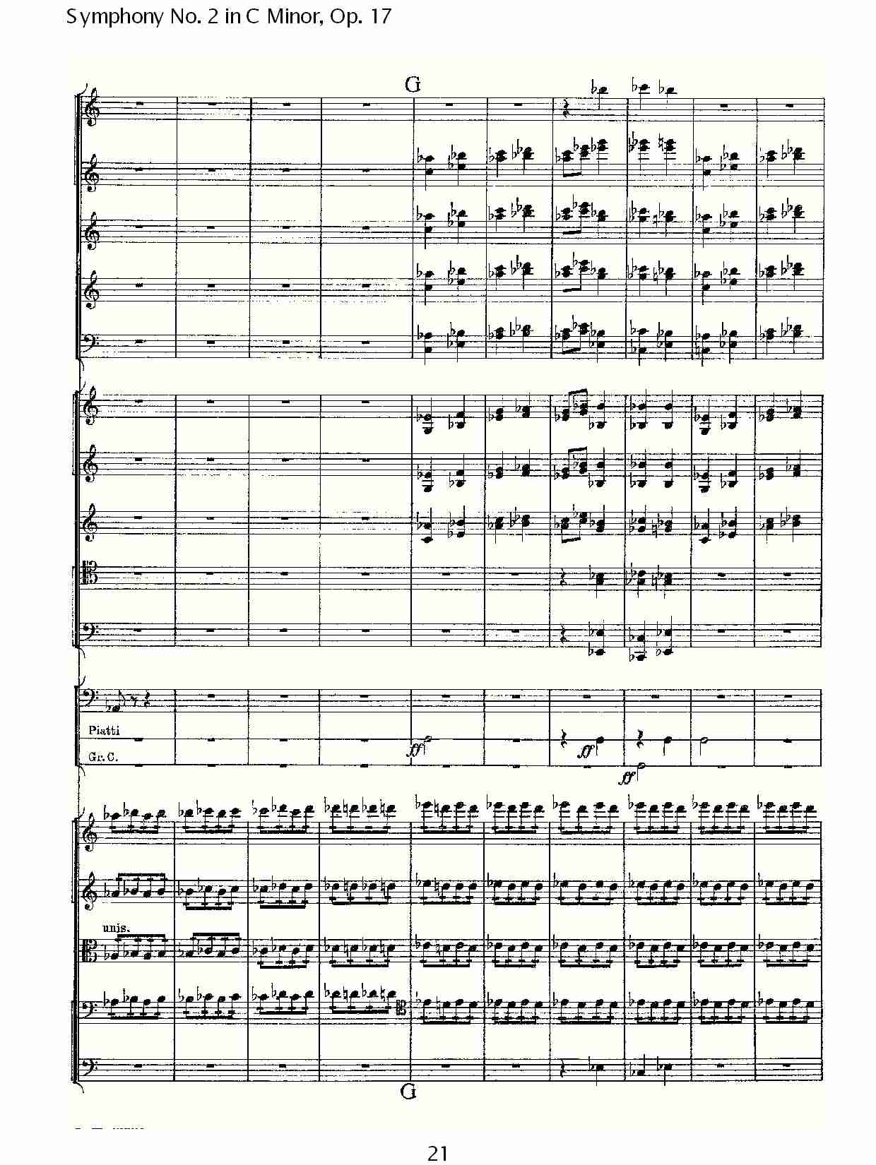 C小调第二交响曲, Op.17第四乐章（五）总谱（图1）