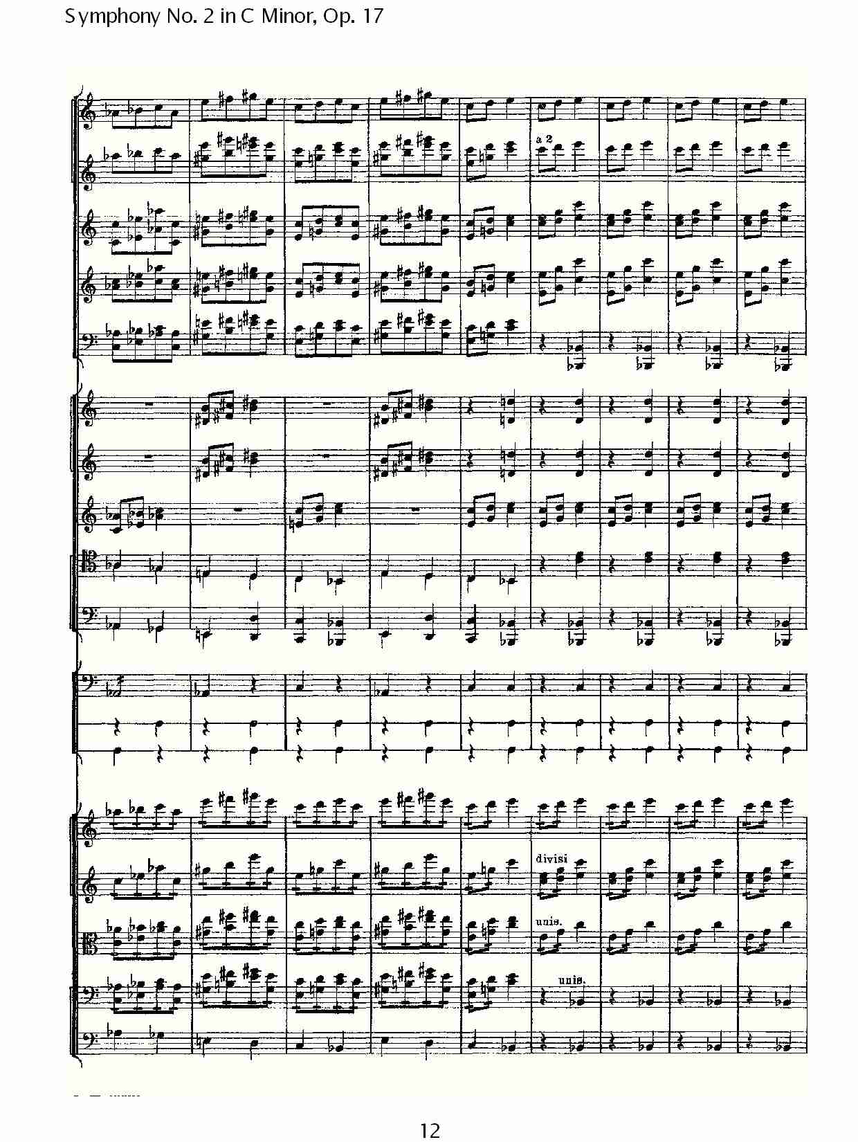 C小调第二交响曲, Op.17第四乐章（三）总谱（图2）