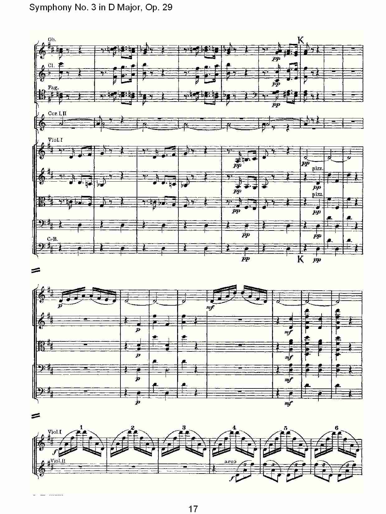 D大调第三交响曲,  Op.29 第四乐章（四）总谱（图2）