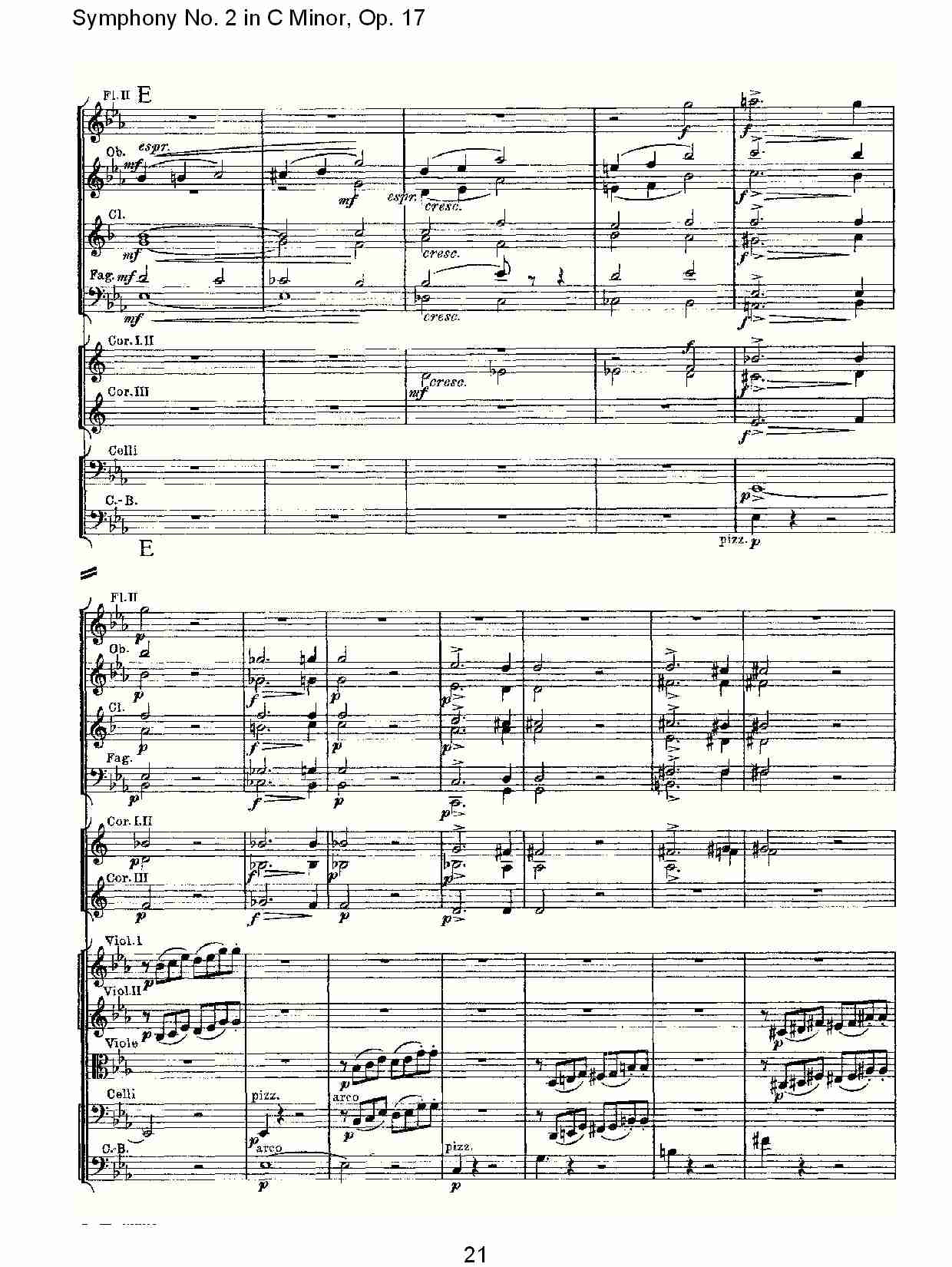 C小调第二交响曲, Op.17第一乐章（五）总谱（图1）