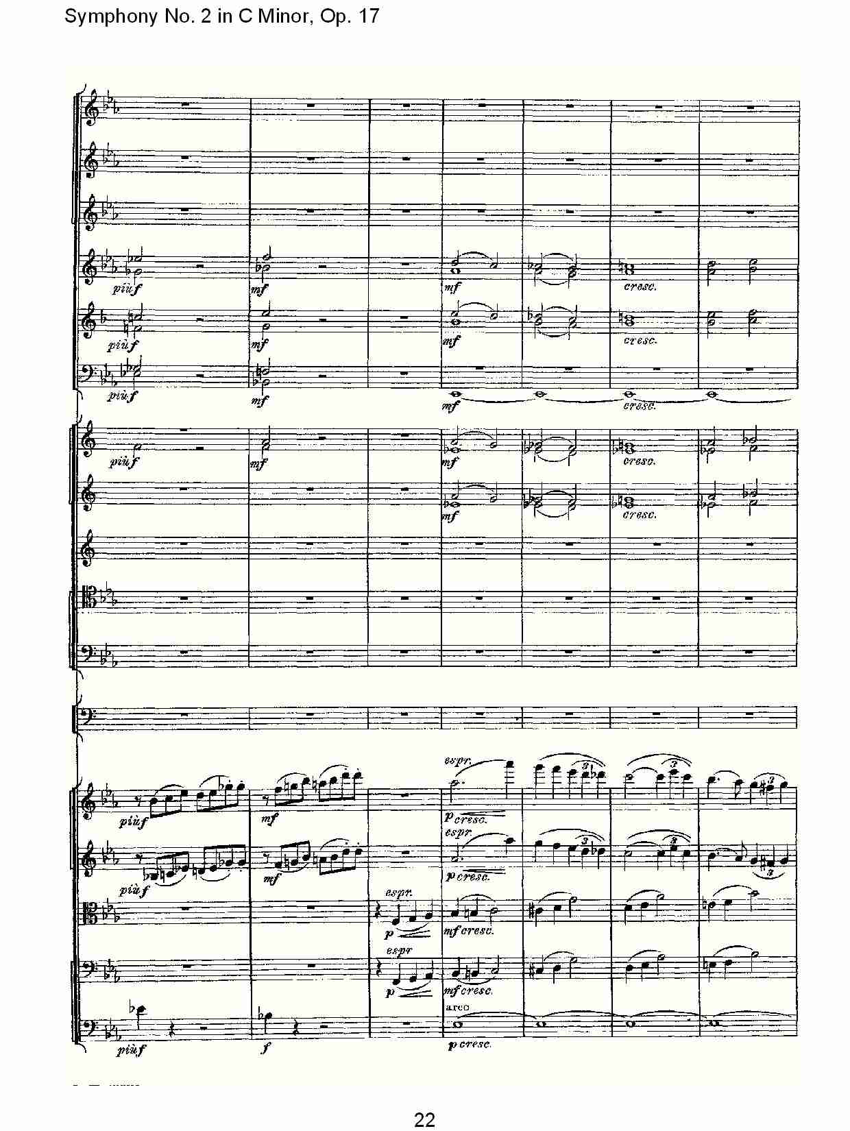 C小调第二交响曲, Op.17第一乐章（五）总谱（图2）
