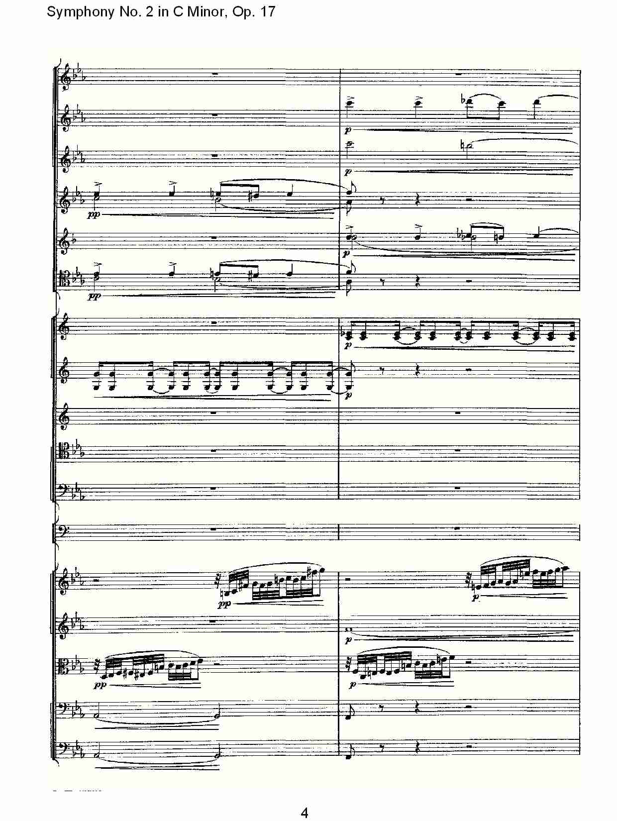 C小调第二交响曲, Op.17第一乐章（一）总谱（图4）
