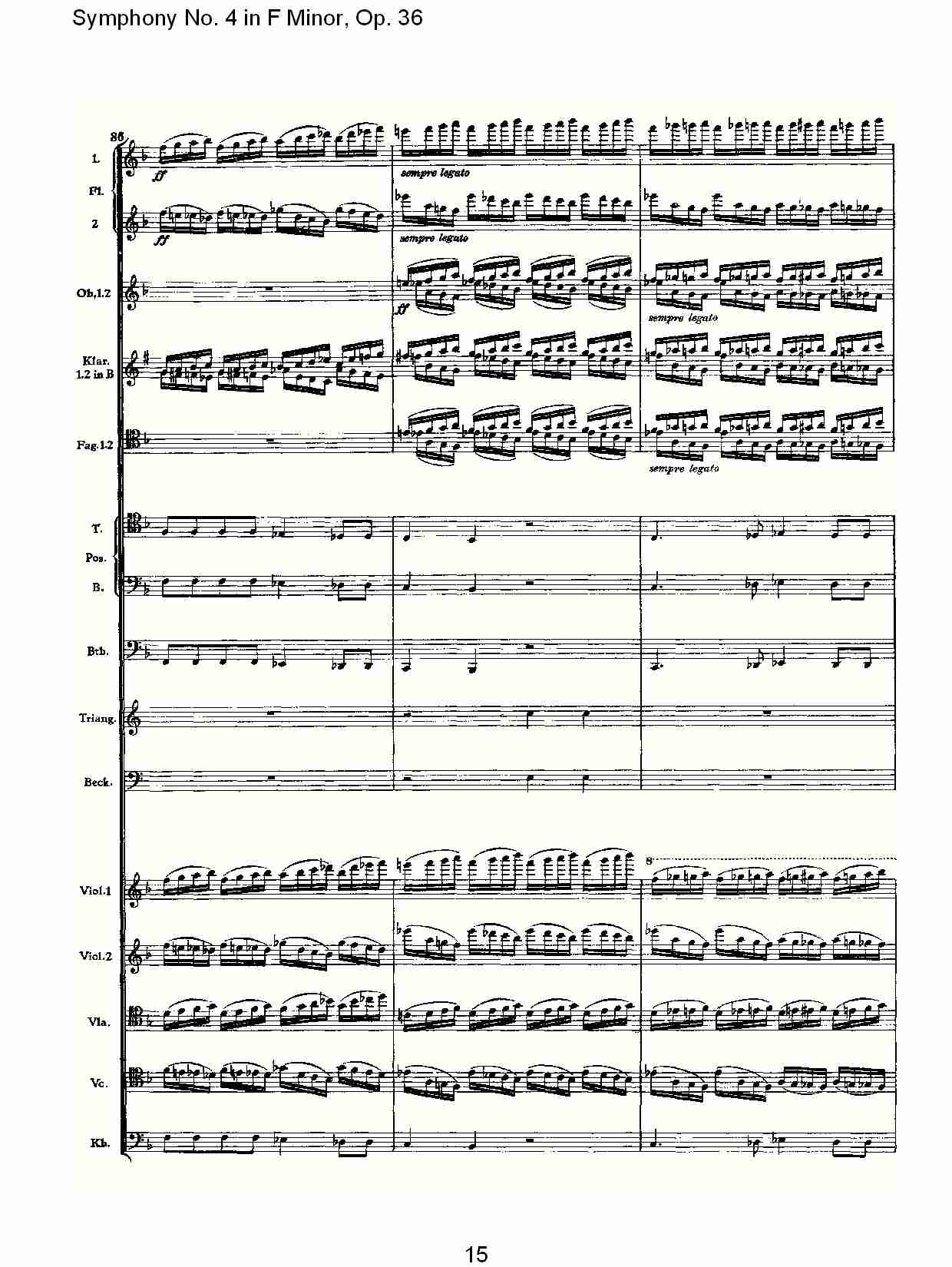 F小调第四交响曲,  Op. 36 第四乐章（三）总谱（图5）