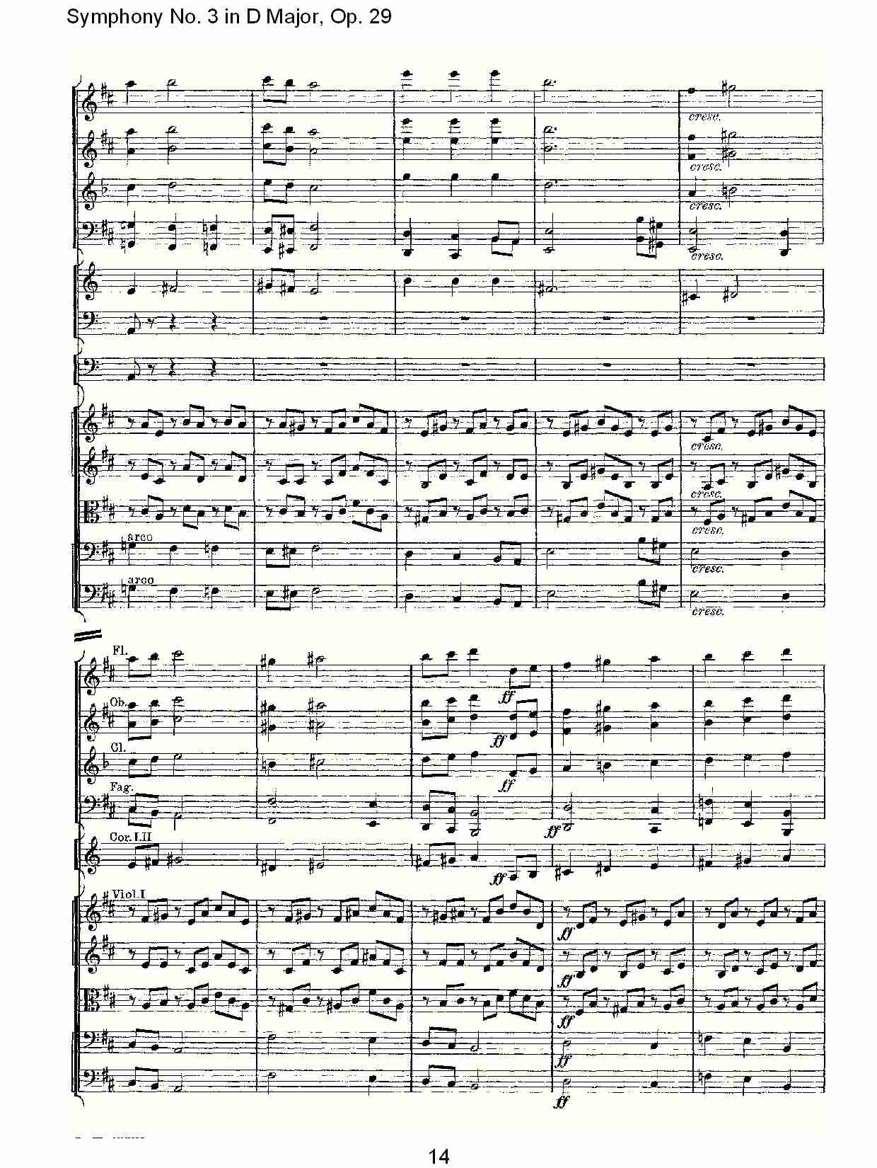 D大调第三交响曲,  Op.29 第五乐章（三）总谱（图4）