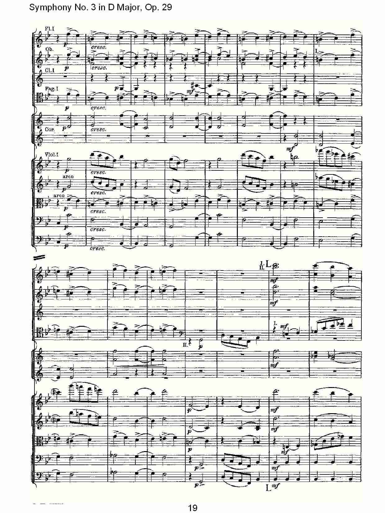 D大调第三交响曲,  Op.29 第二乐章（四）总谱（图4）