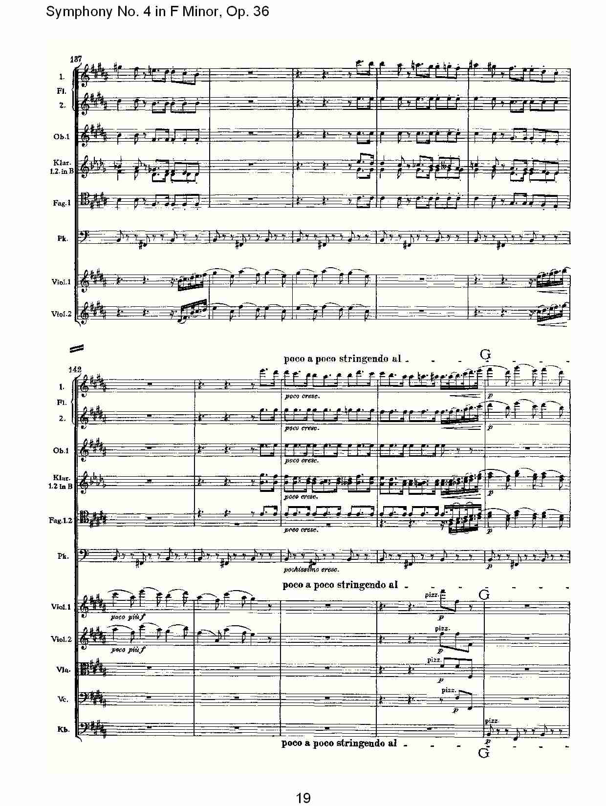 F小调第四交响曲,  Op. 36 第一乐章（四）总谱（图4）