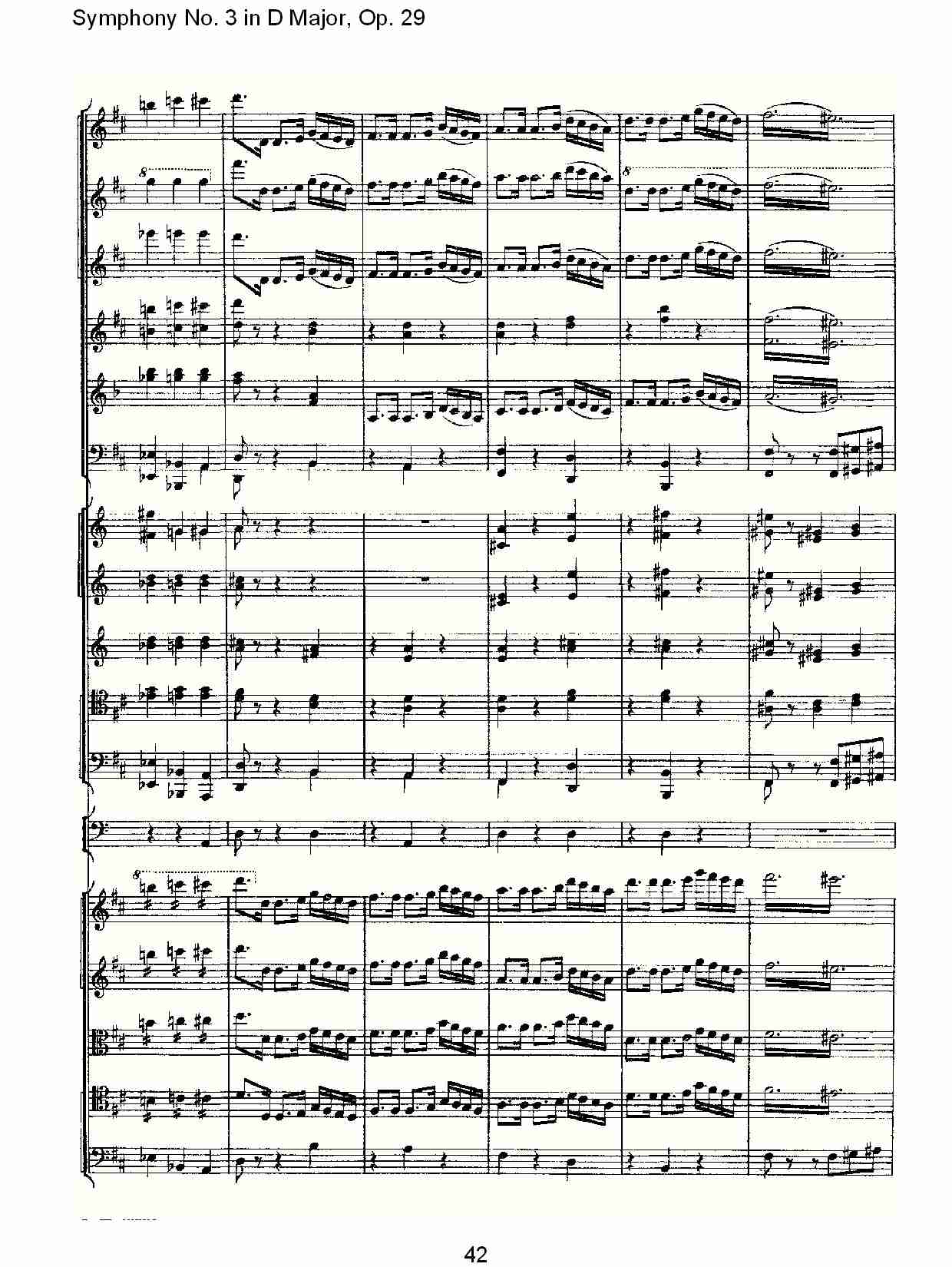 D大调第三交响曲,  Op.29 第五乐章（九）总谱（图2）
