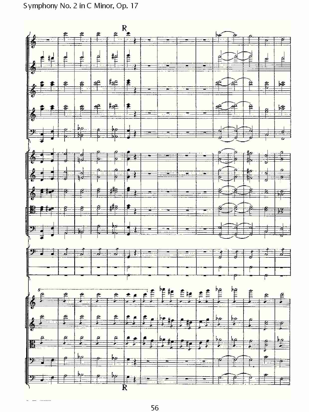 C小调第二交响曲, Op.17第四乐章（十二）总谱（图1）