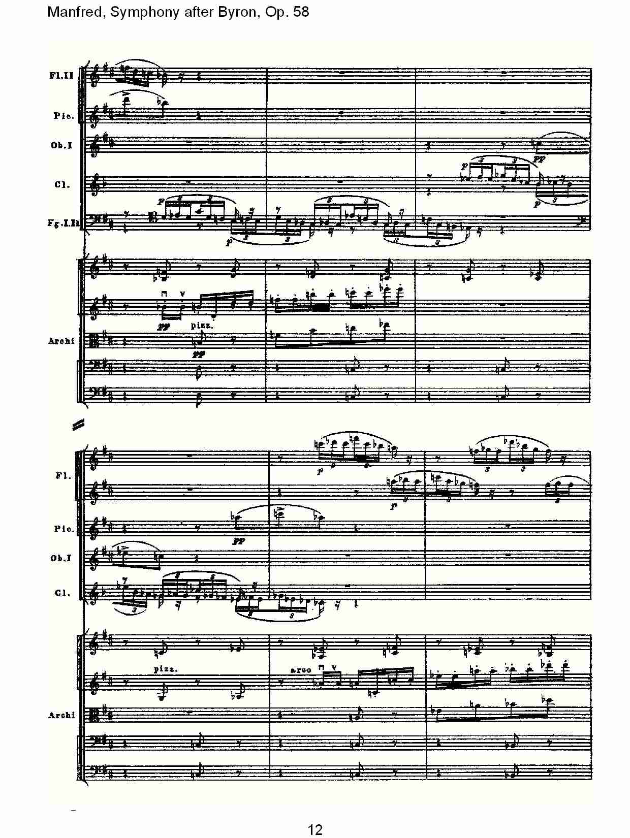 Manfred, Symphony after Byron, Op.58第二乐章（三）总谱（图2）